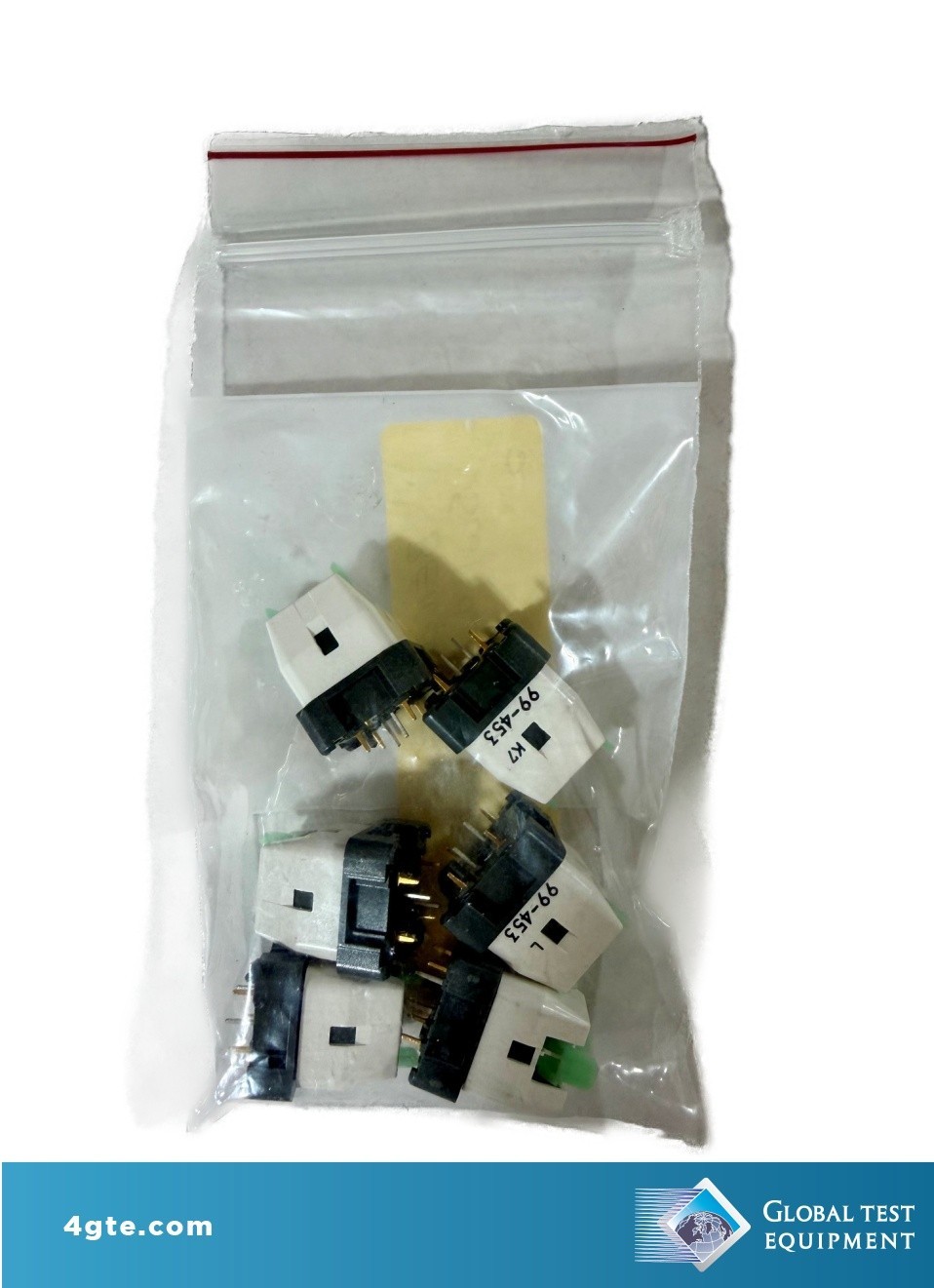 EAO 99-453.837 Lot of 6, Pushbutton Switch DPST-NO/NC Standard Panel Mount, Fron