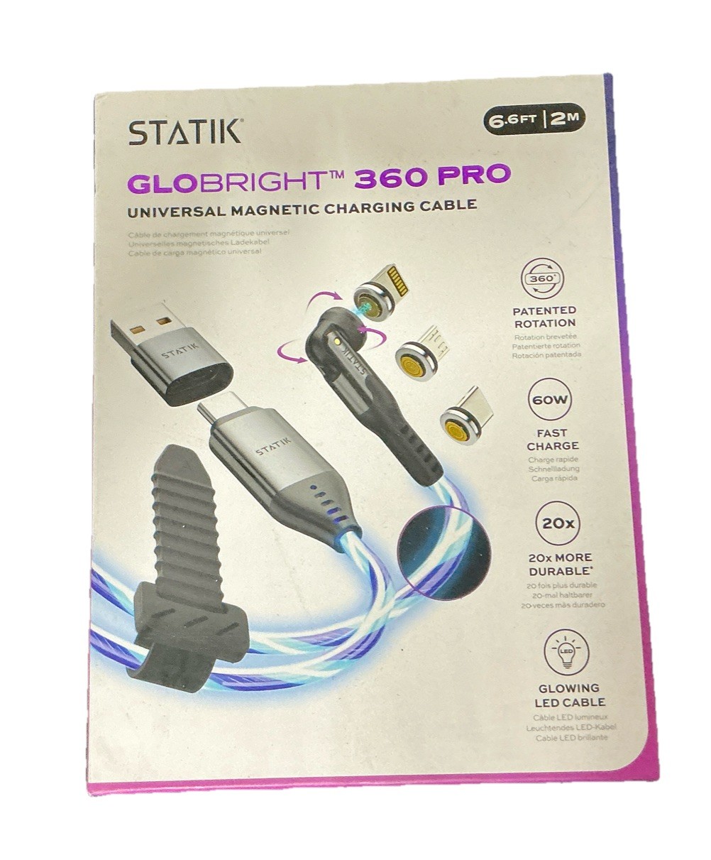 STATIK GLOBRIGHT 360 PRO NIB 6ft MAGNETIC CABLE
