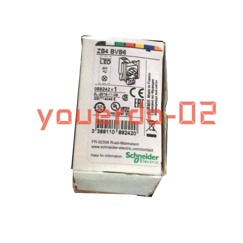 1 PC New With Box Schneider XB4BVB6  Ø22 Blue indicator light - LED 24V