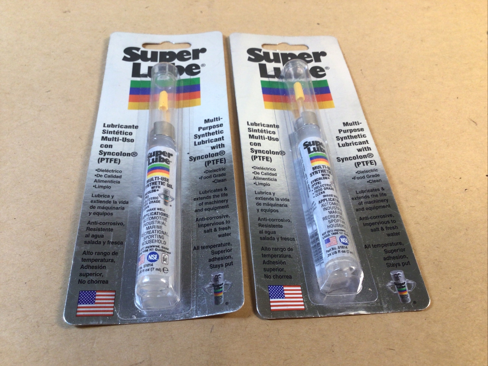 2 Pcs. Super Lube 51010 Multi Purpose Synthetic PTFE Based Oil Pen-7 ml(0,25oz)