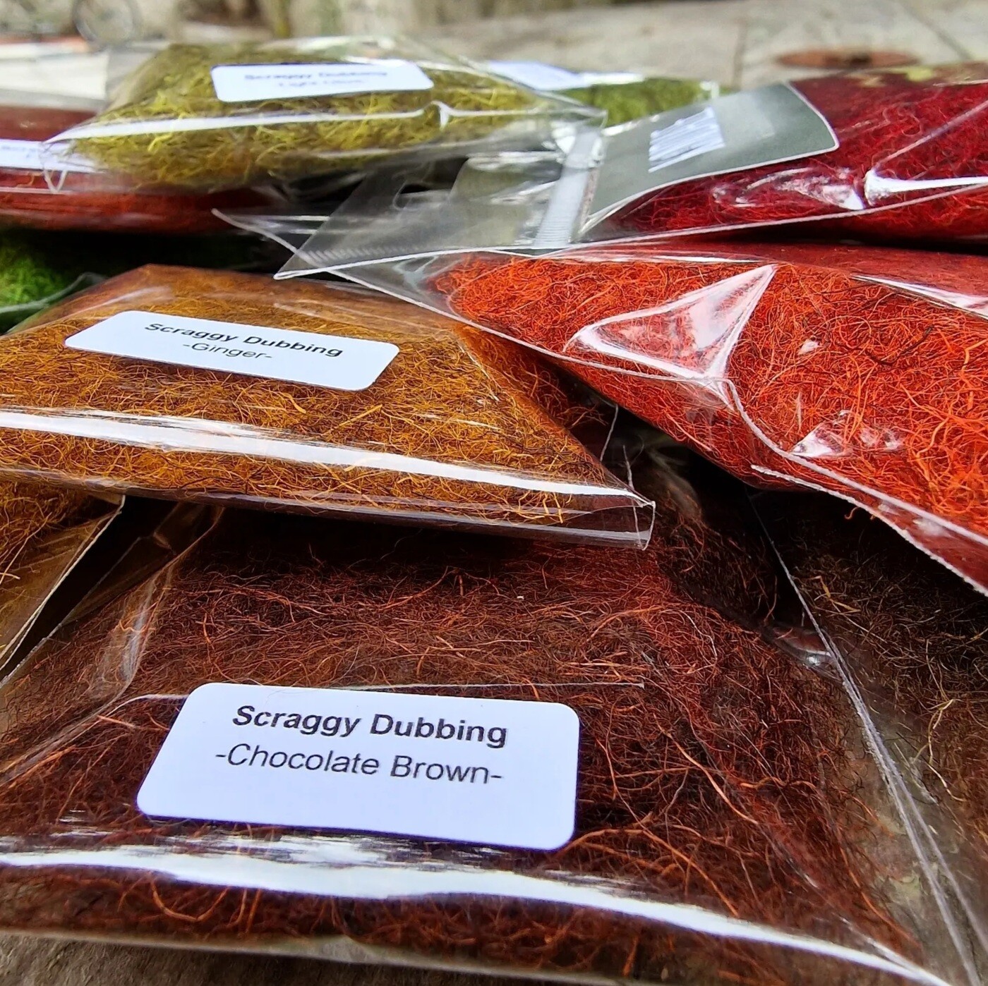Scraggy Dubbing - Choice Of Colour - Fly Tying Materials - Buggy
