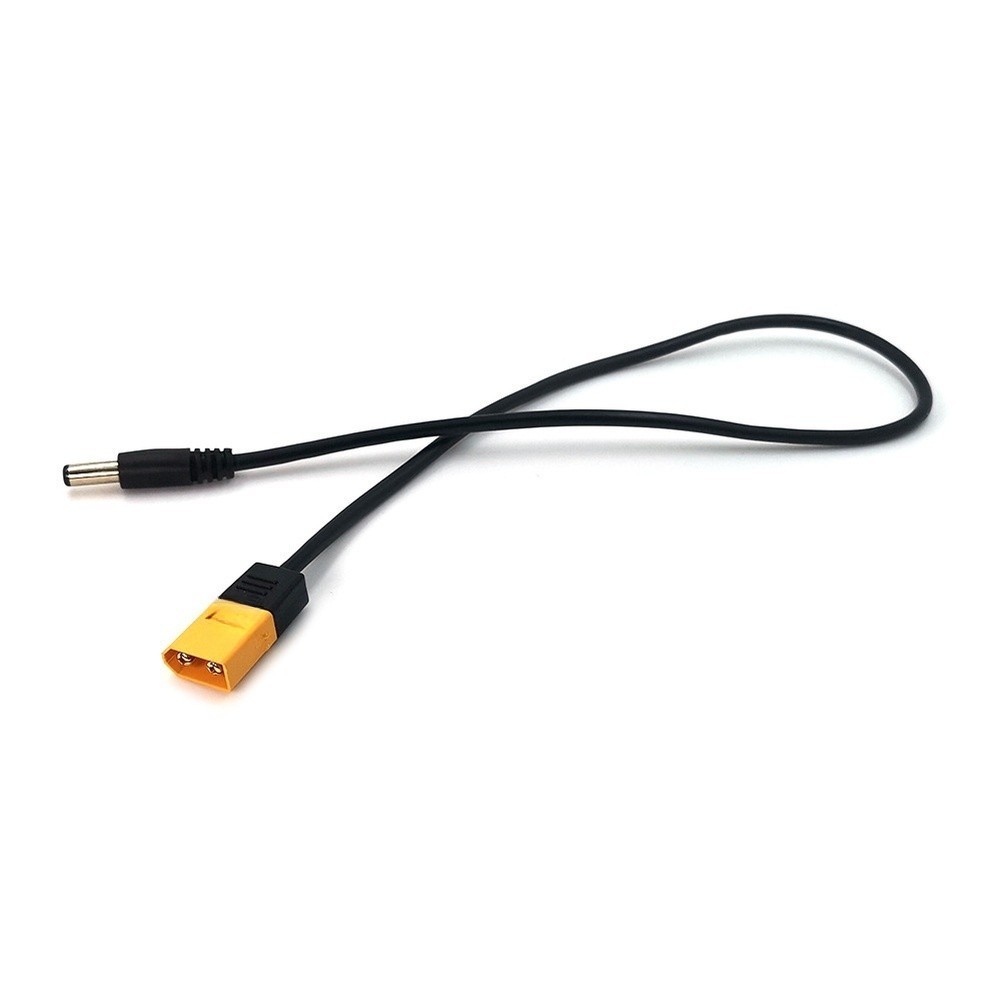 For XT60 Connector Power Cable Adapter with DC 5 5 2 5mm and 2 1mm Ends