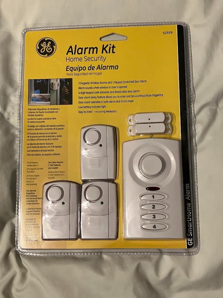 GE Home Security Alarm Kit 52559 Door + 3 Windows Kit Easy to Install  New