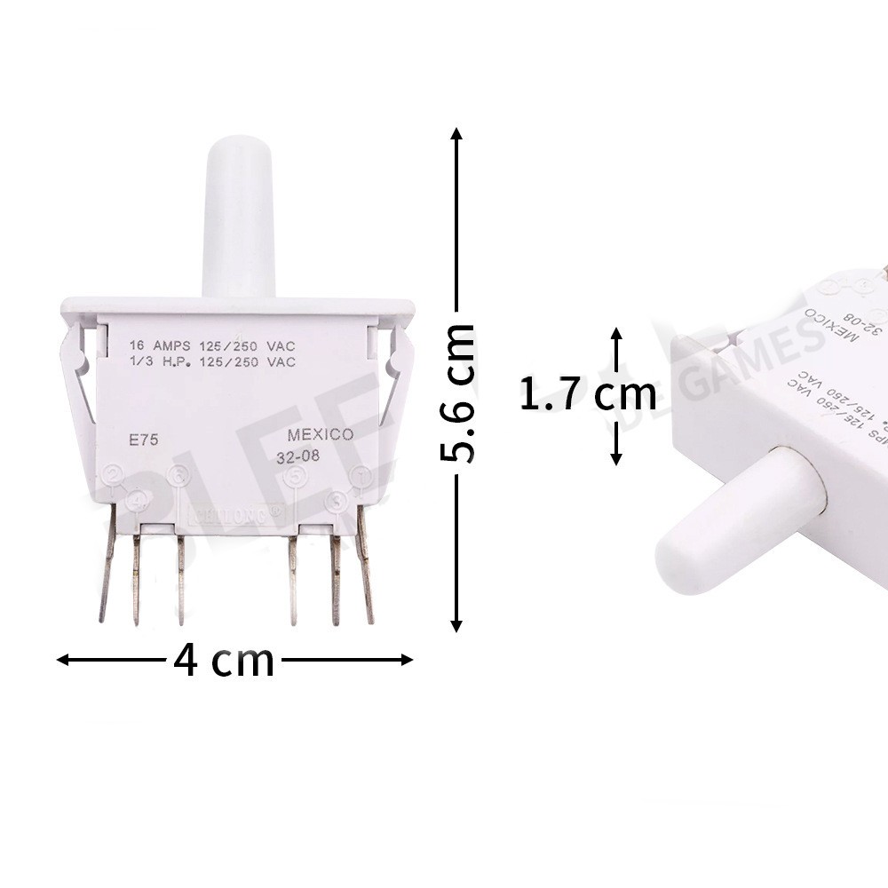 Arcade Door One Position Switch Pull 16 AMPS 125, 250 VAC For video game a