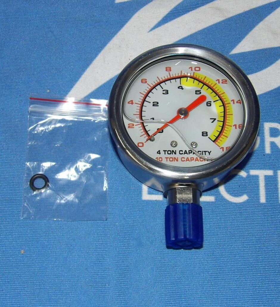 NIB Sunex RSPG 4-10 Ton Pressure Gauge + 1 Year Warranty