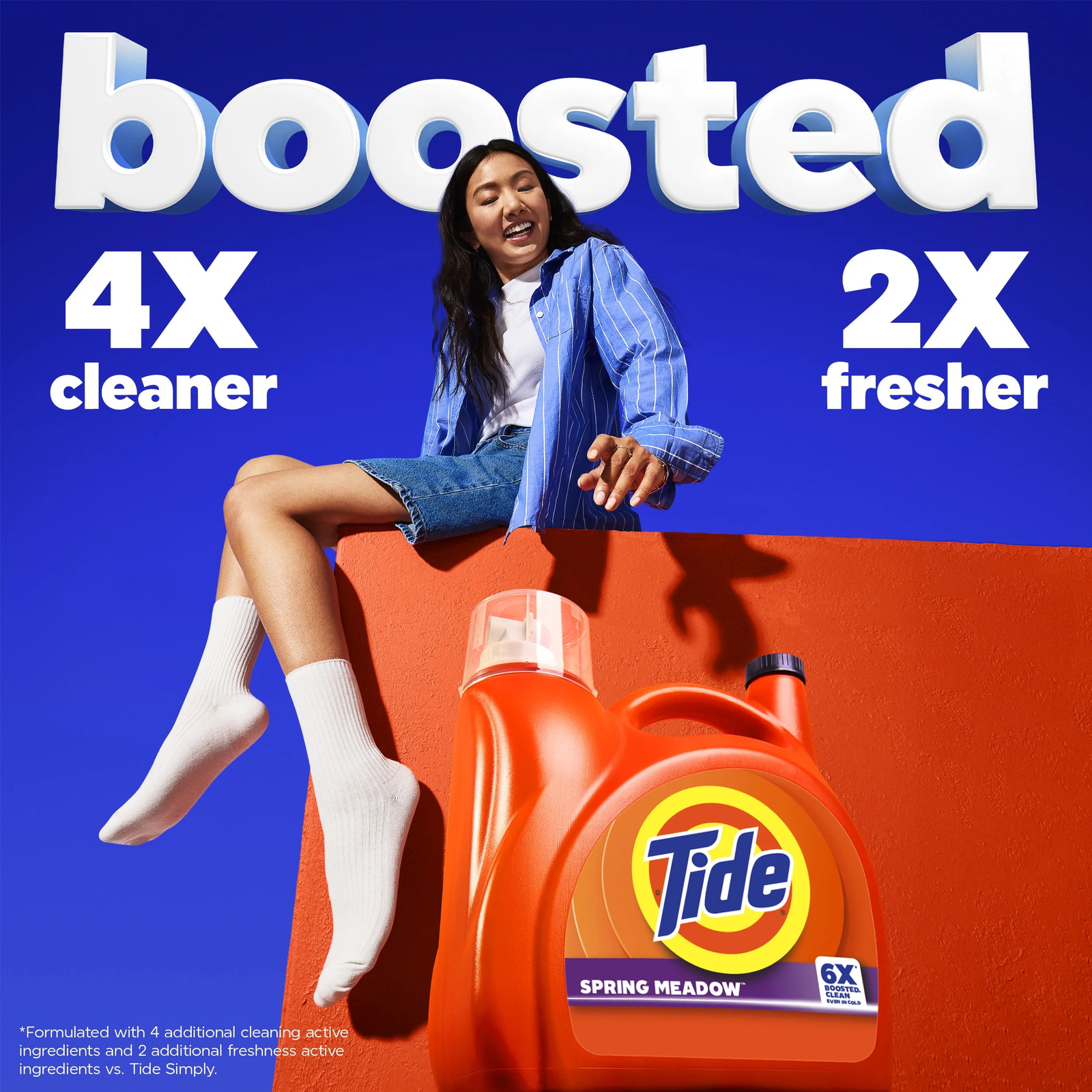 Tide Laundry Detergent Liquid Spring Meadow 125 fl oz