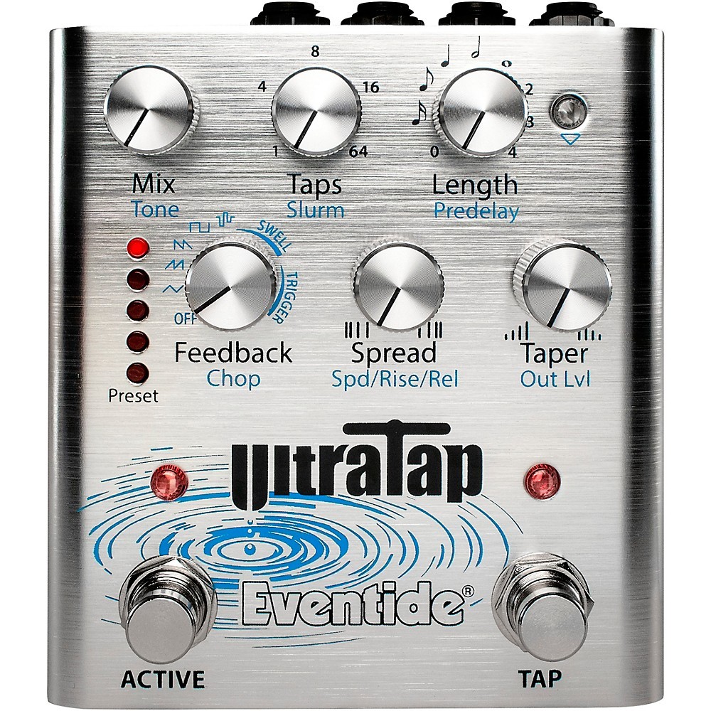 Eventide UltraTap DelayReverb MultiTap Effects Pedal Silver