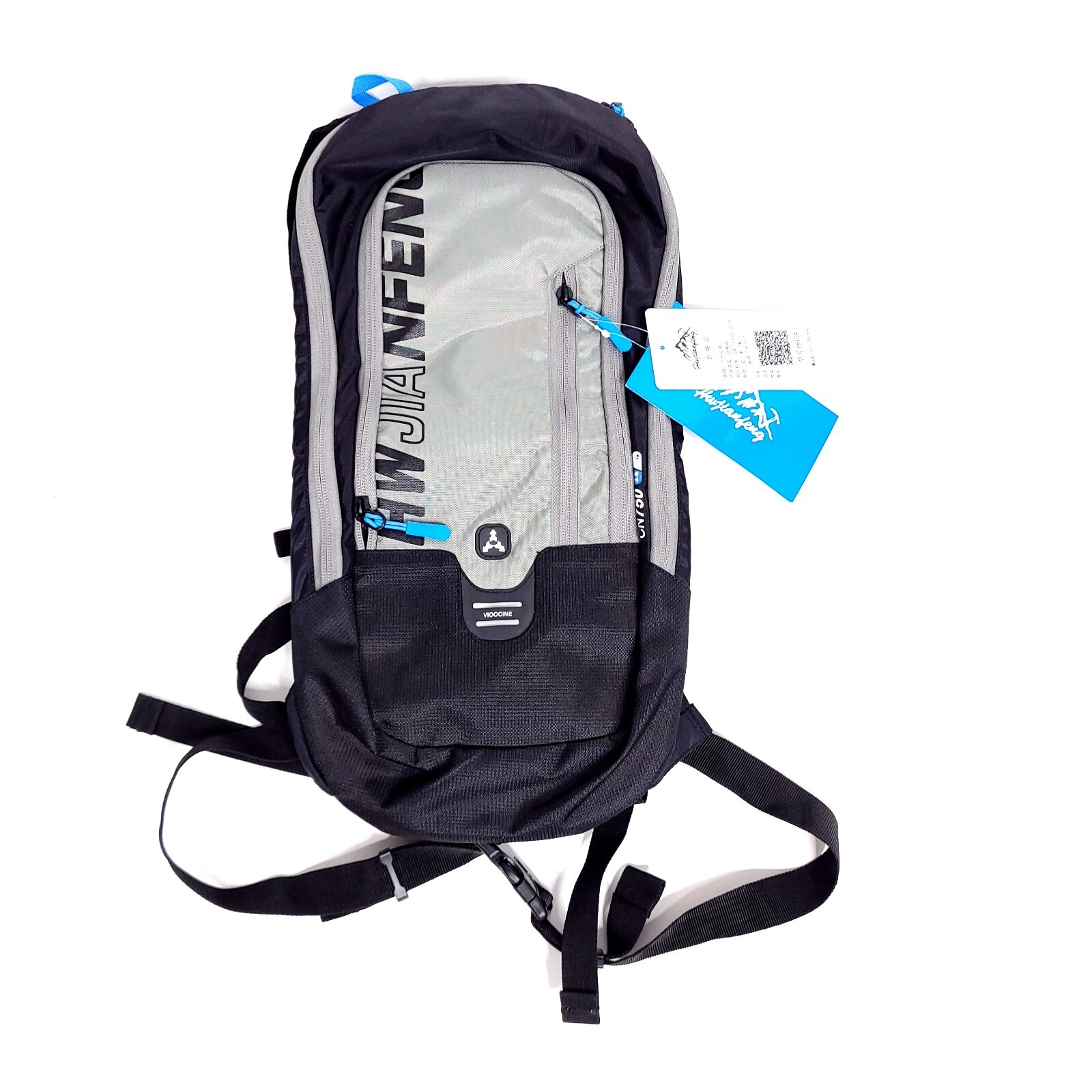 Hwjianfeng Travel Hiking Cycling Backpack Sports Bag Black Gray 2 litres