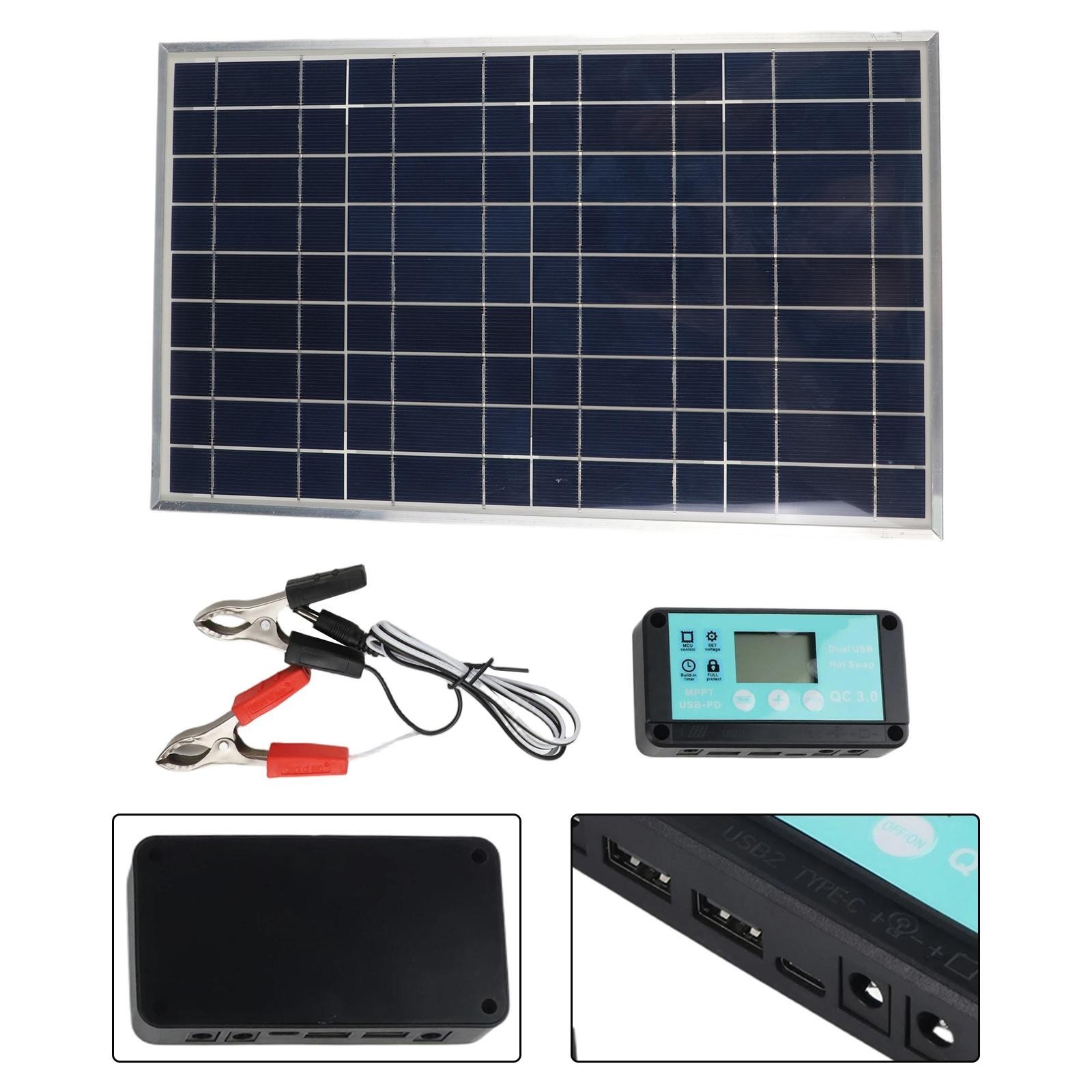 100W Solar Panel Kit,Panels Module 100w With Controller Solar Panel Kit New