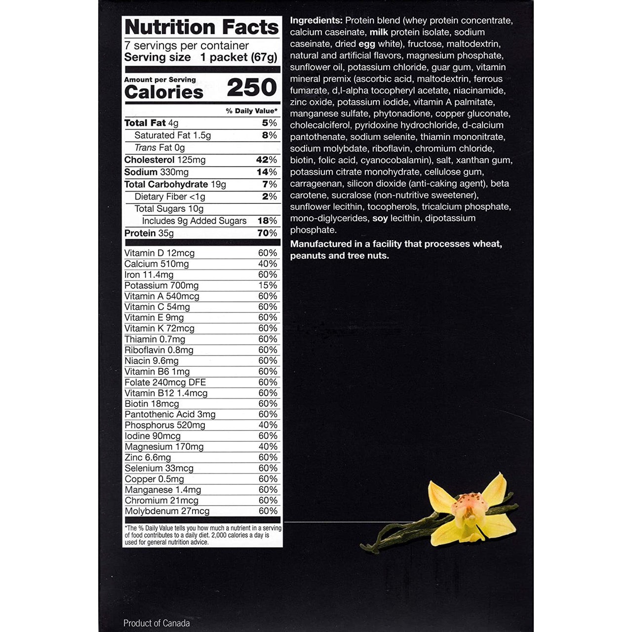 Proti Fit 35 Gram Vanilla Meal Replacement Shake