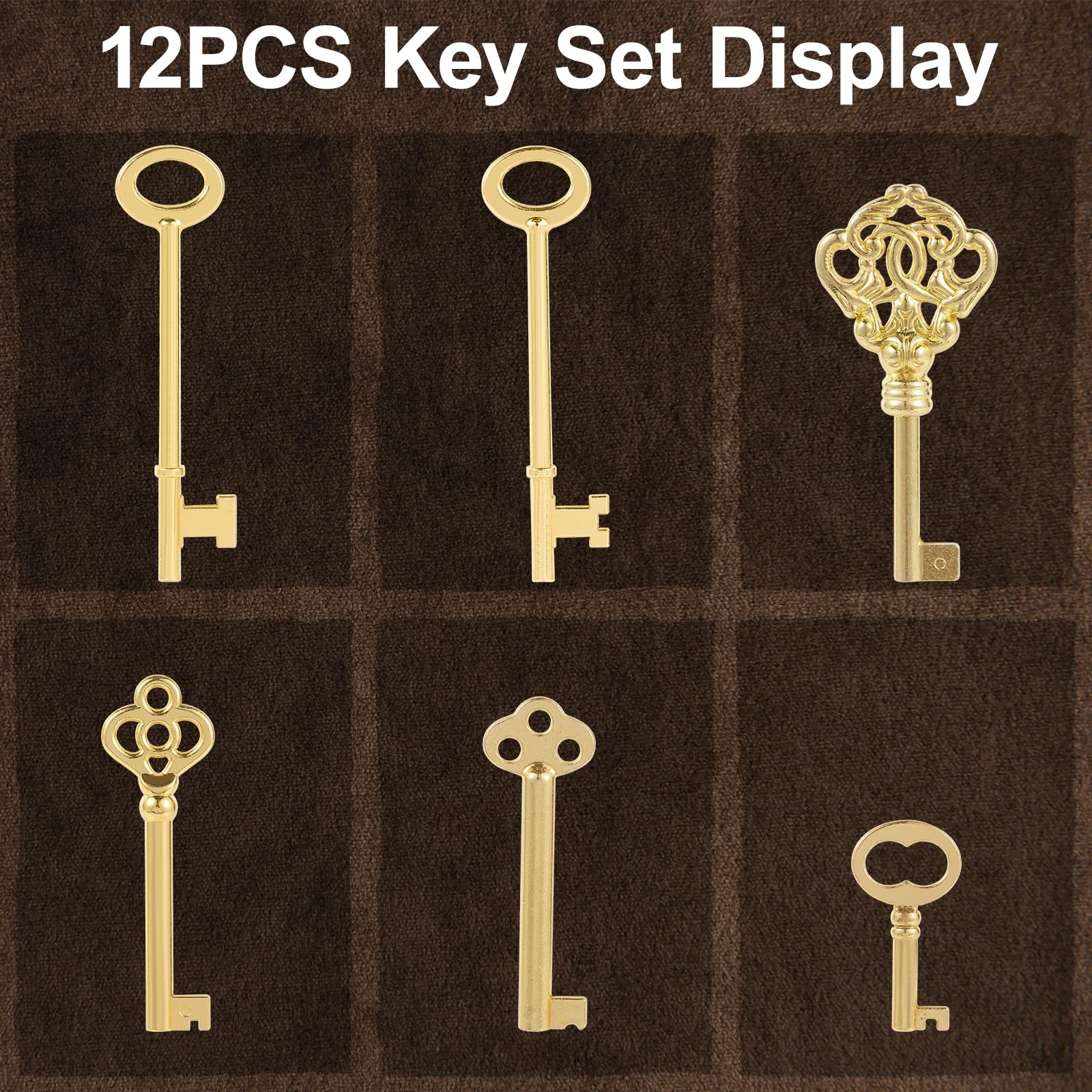 12PCS Hollow Barrel Skeleton Key, Universal Skeleton Key, Decorative Vintage ...