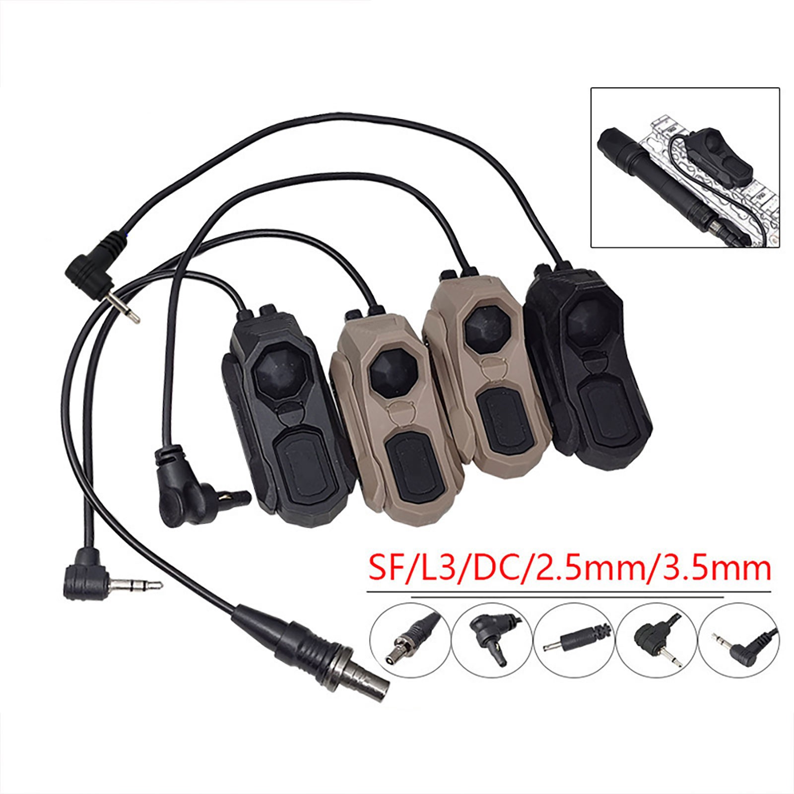 Tactical Light Hot Button Remote Switch Light Switch For LED Flashlight & Laser