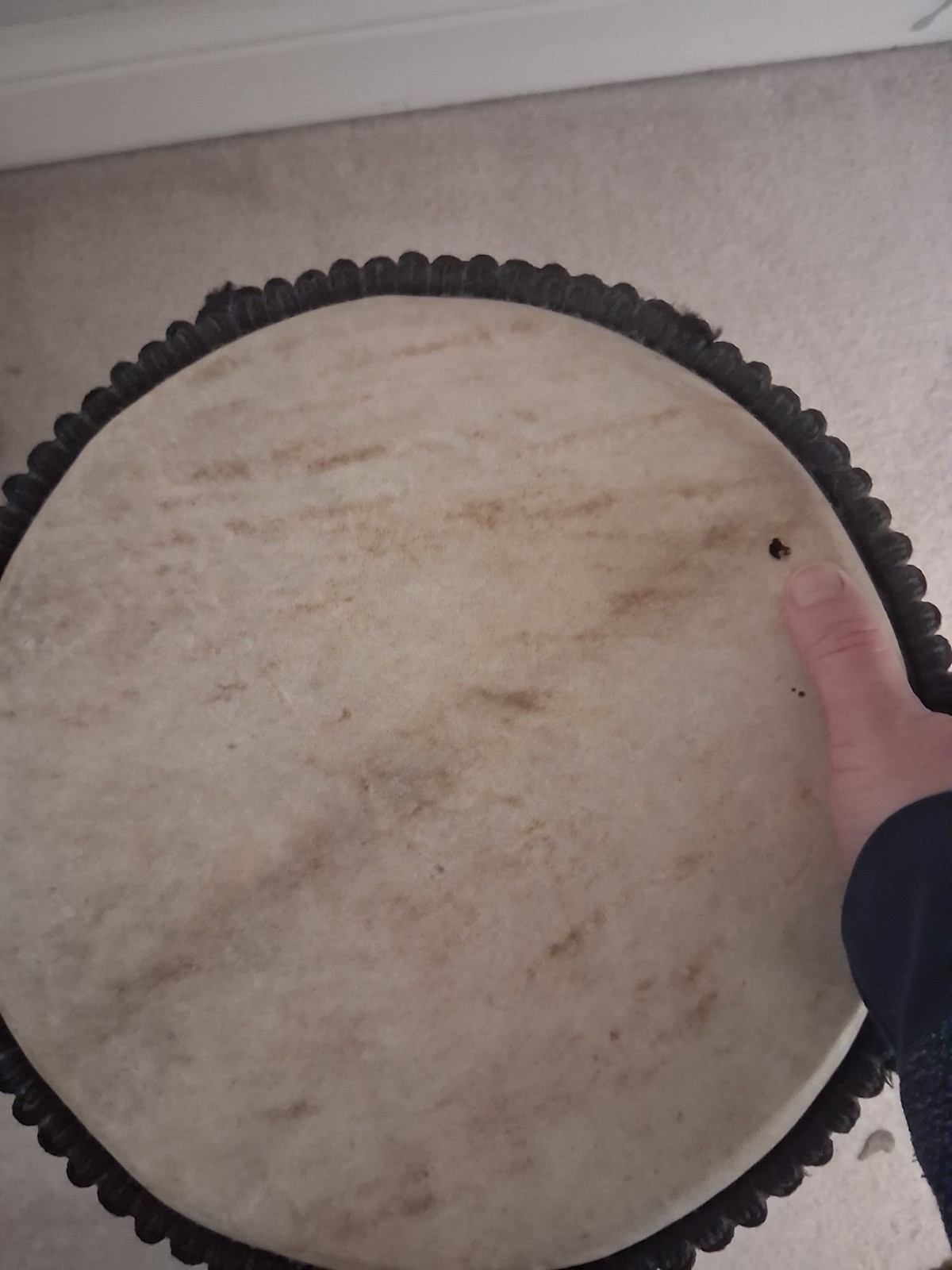 djembe drum west African hand carved