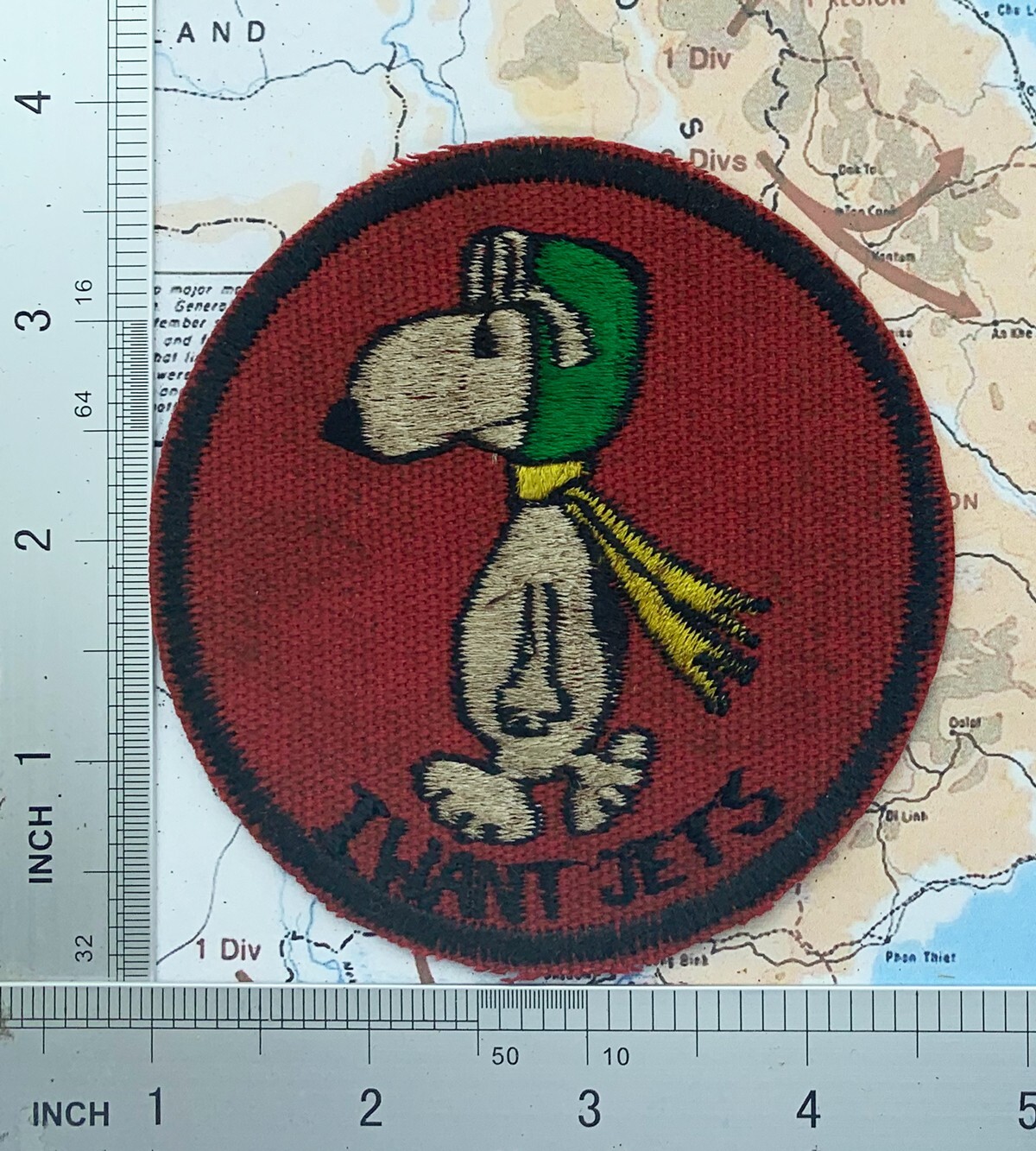 US Navy Skyraiders Pilots I Want Jets Patch , peanut snoopy , T8-288