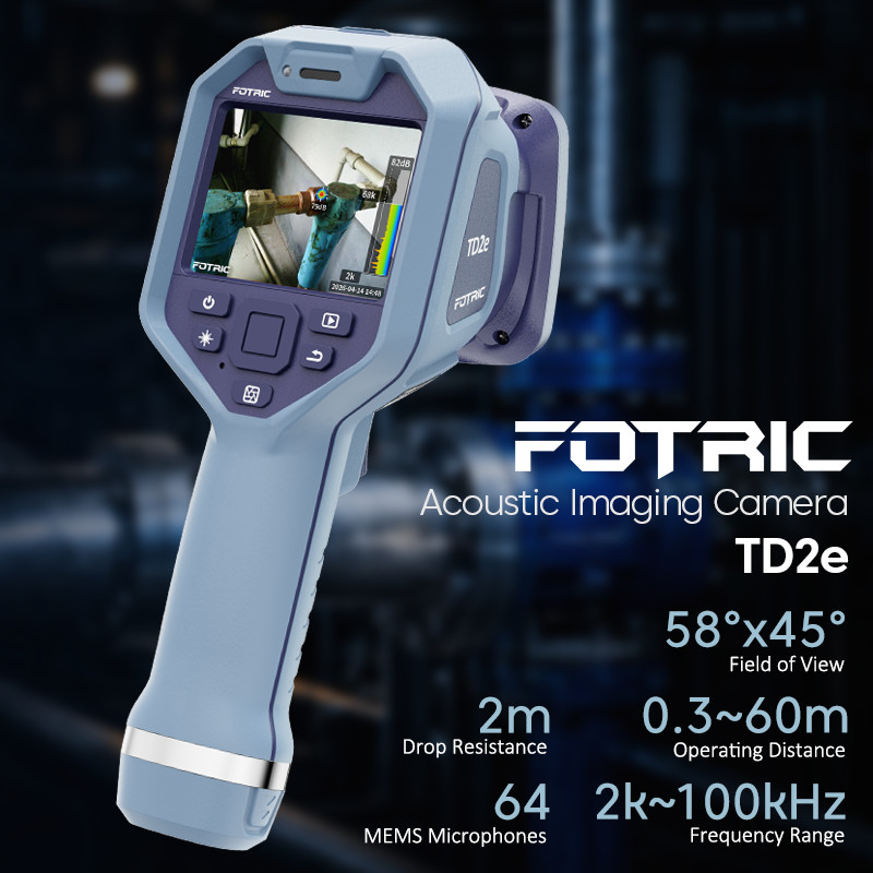 FOTRIC TD2E Acoustic Imaging Imager  Camera For Air Gas & Vacuum Leak Detection