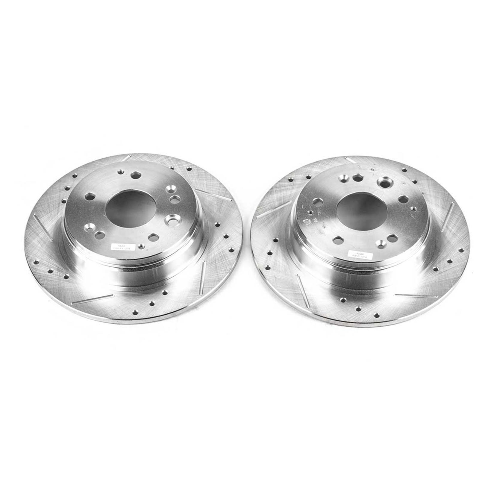 Power Stop JBR926XPR Drilled & Slotted Rear Rotor Set for 99-03 Acura TL