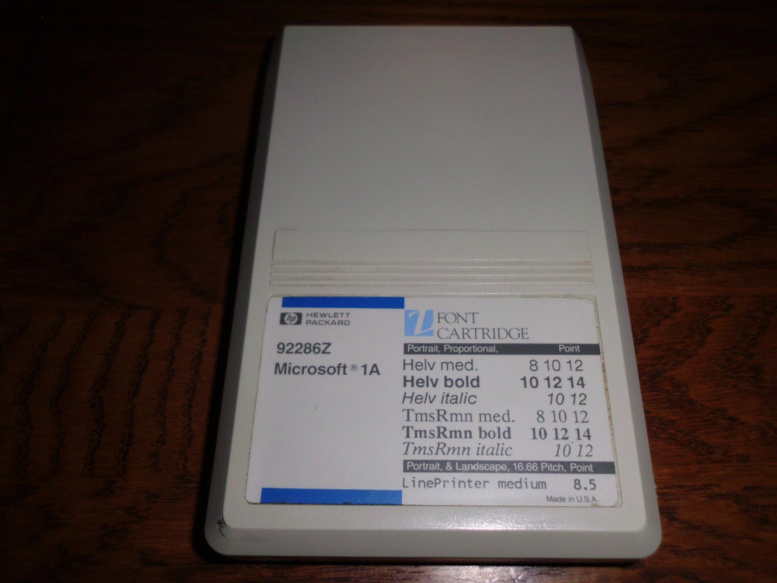 HP 92286Z Microsoft 1A Font Cartridge