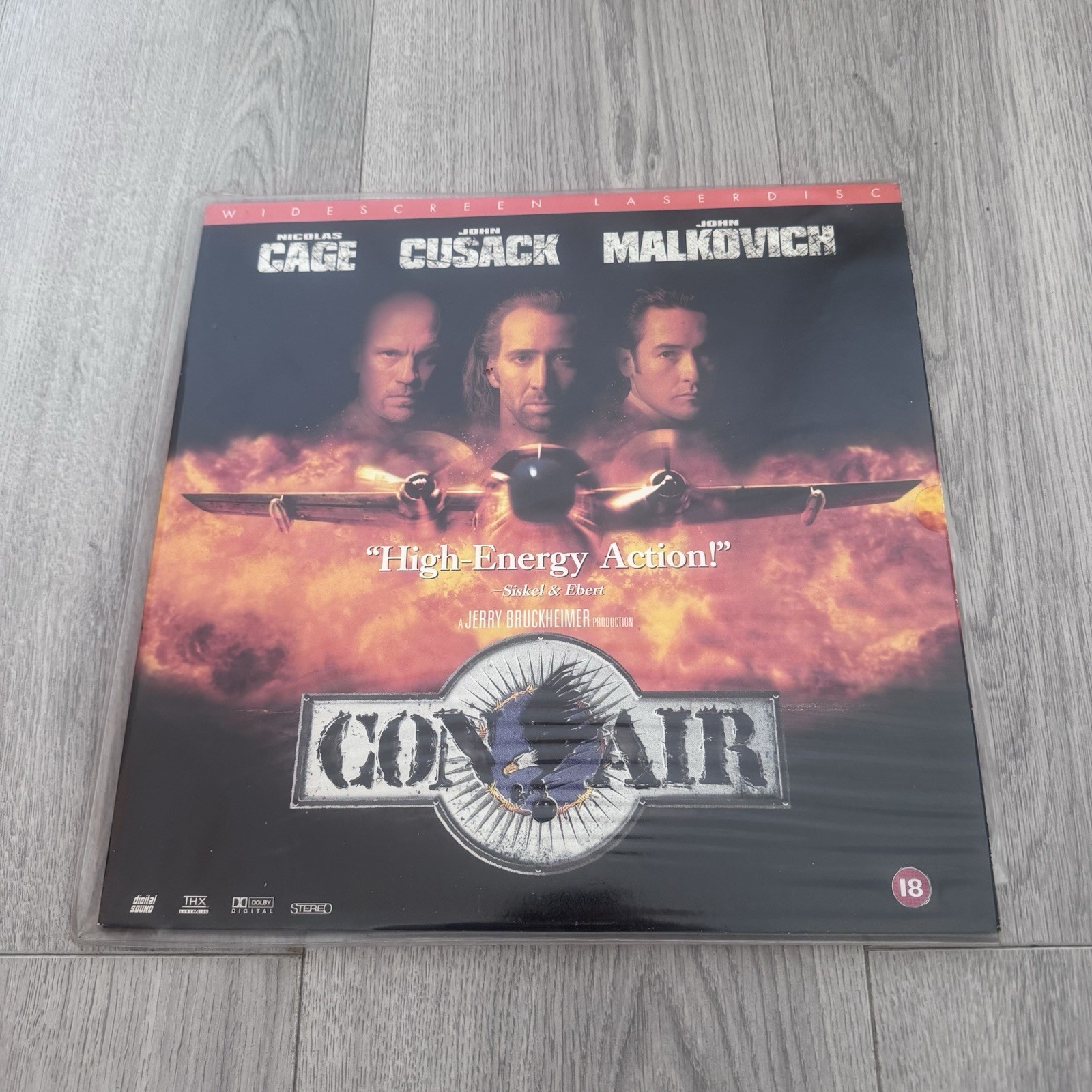 Con Air Laserdisc 1997 Widescreen Nicolas Cage John Cusack Action Thriller
