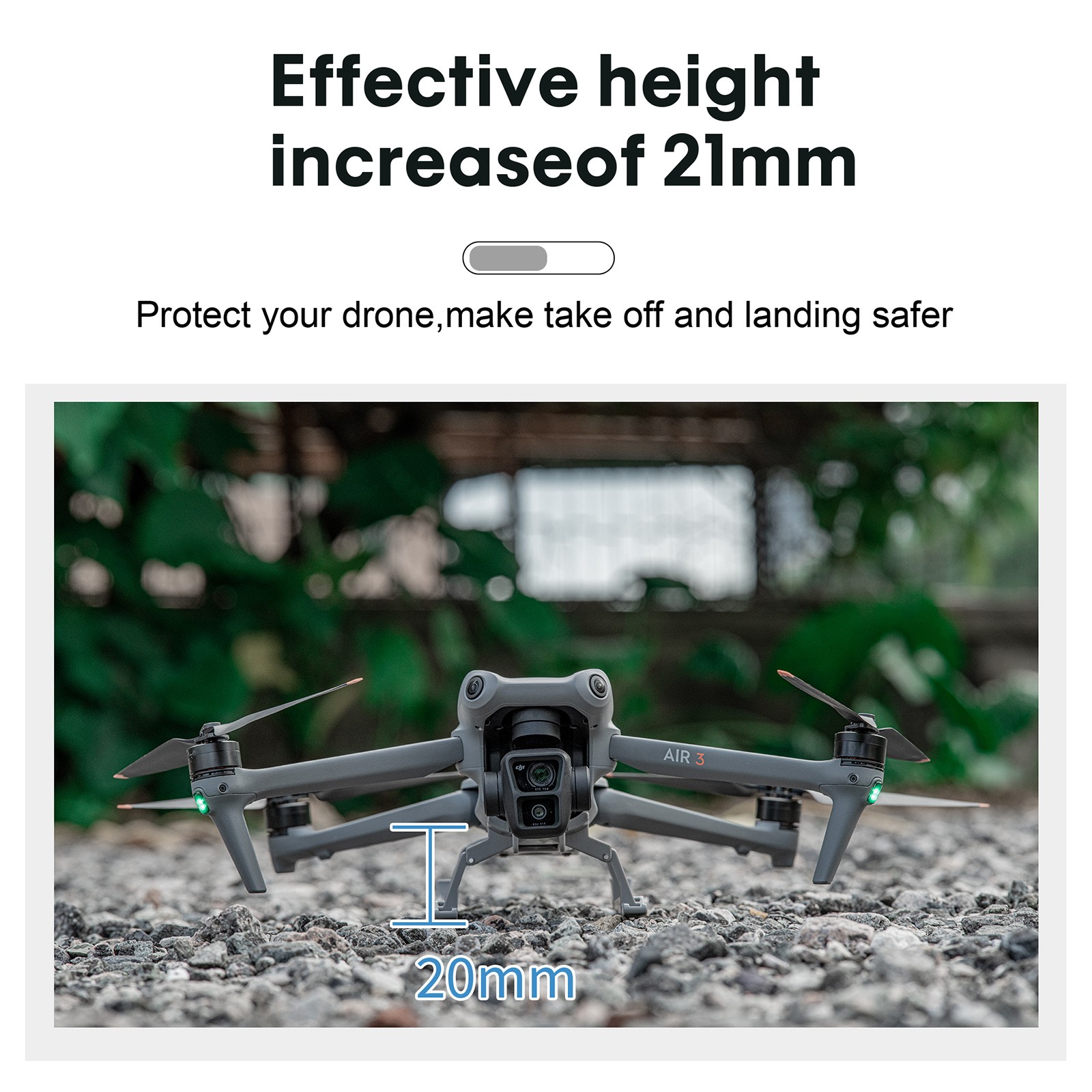 Foldable Extended Landing Gear for DJI Air 3