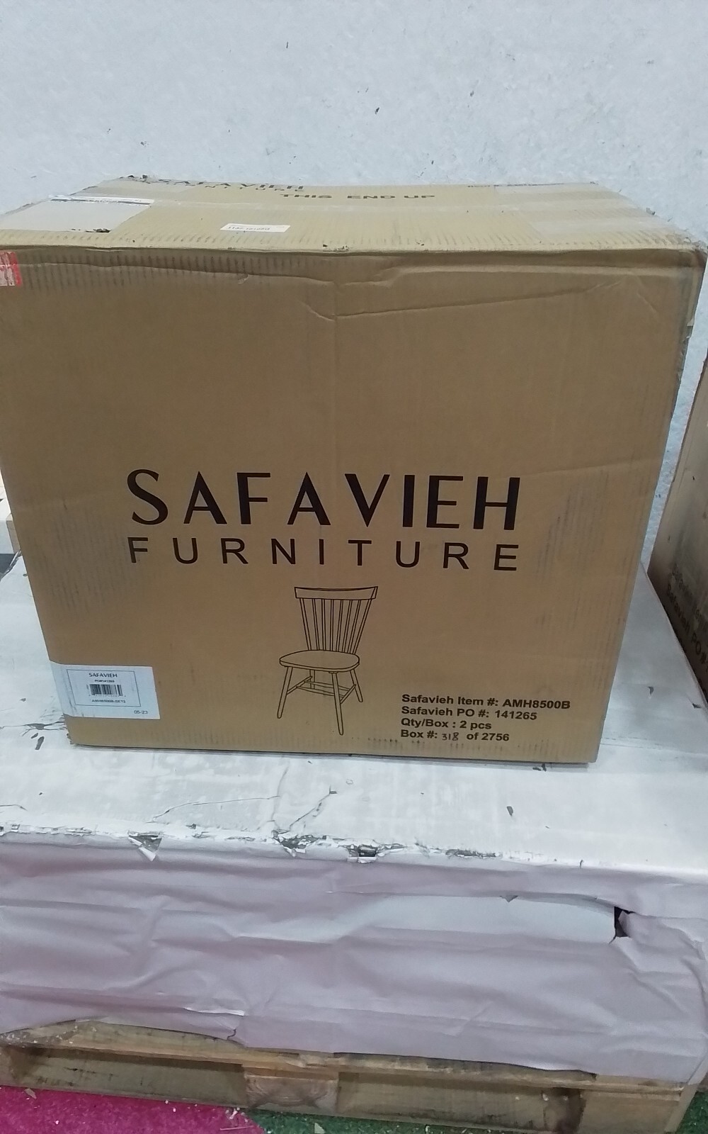 Safavieh PARKER SPINDEL SIDE CHAIR, Reduced Price 2172735468 AMH8500B