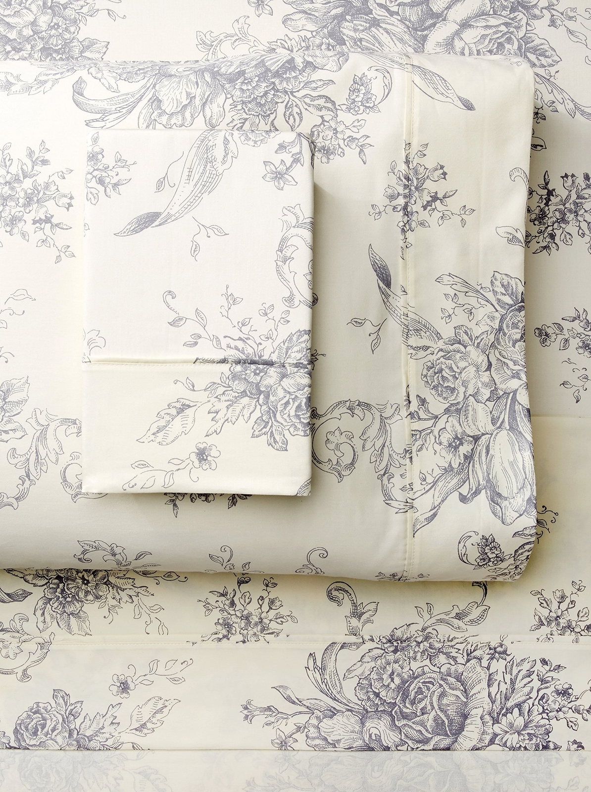 Melange Home 190362 M�lange Home Grey Toile King Sheet Set