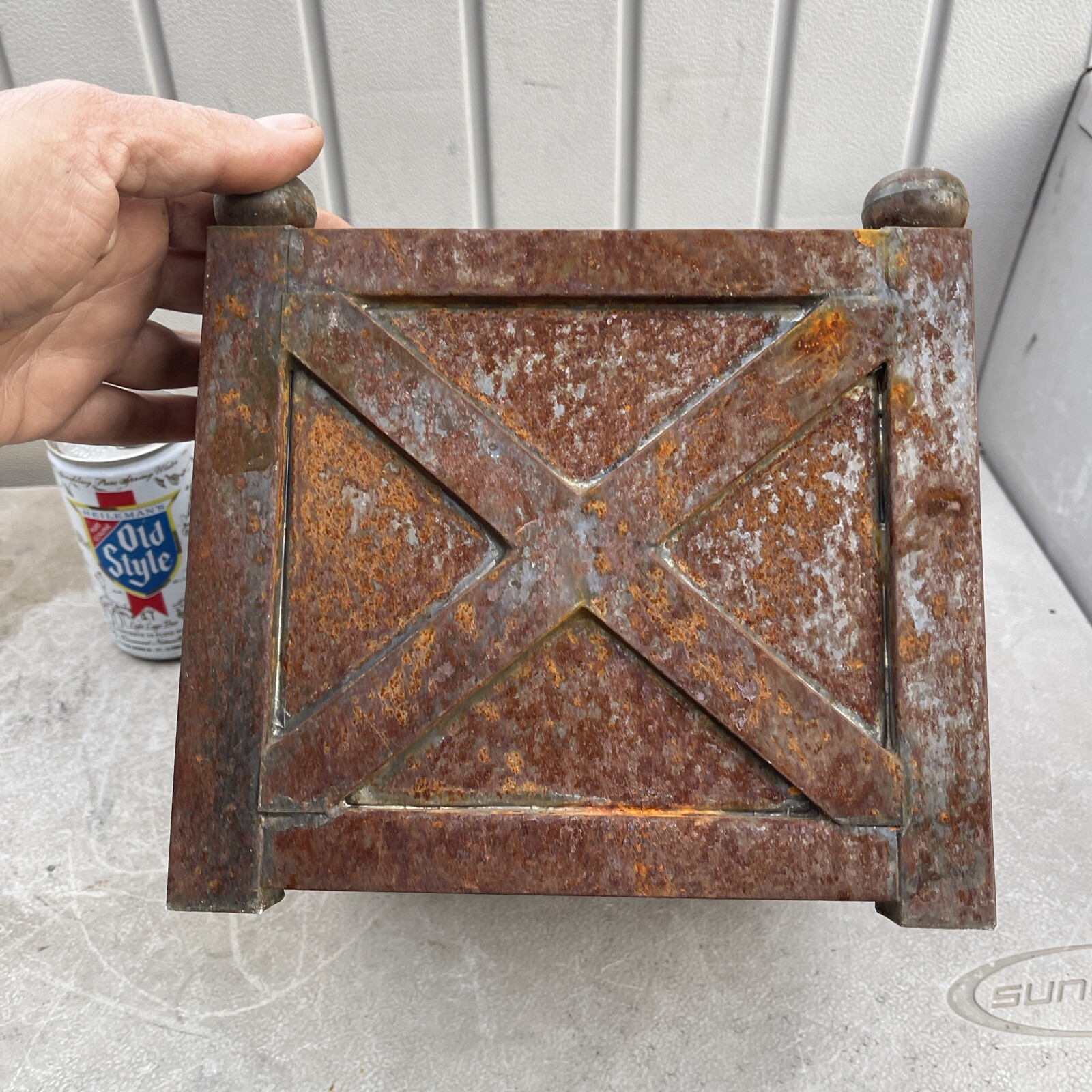 Rustic jayson home & garden metal planter