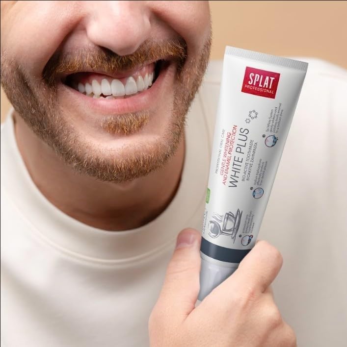 SPLAT White Plus Toothpaste 100ml – Gentle Whitening for Sensitive Teeth – US St