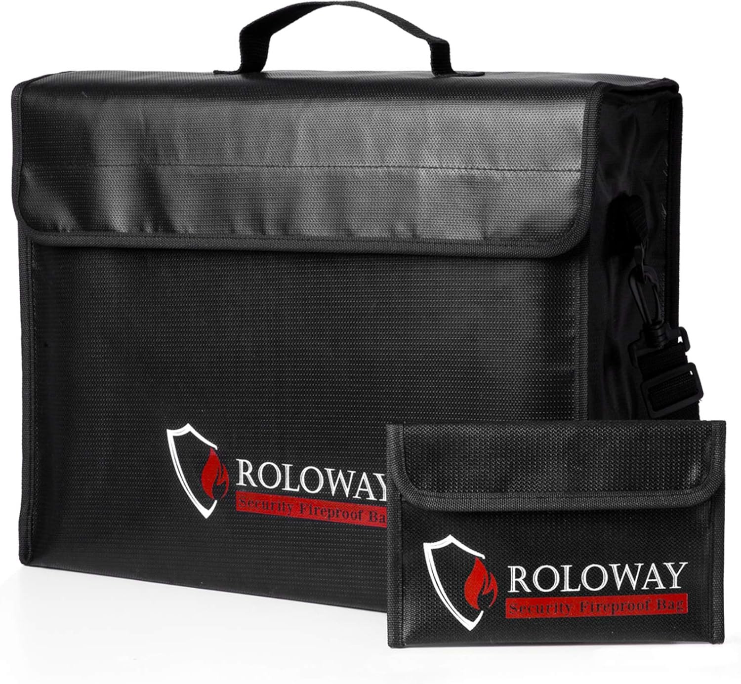 Large (17 X 12 X 5.8 Inches) Fireproof Bag, Water Resistant Fireproof Document B