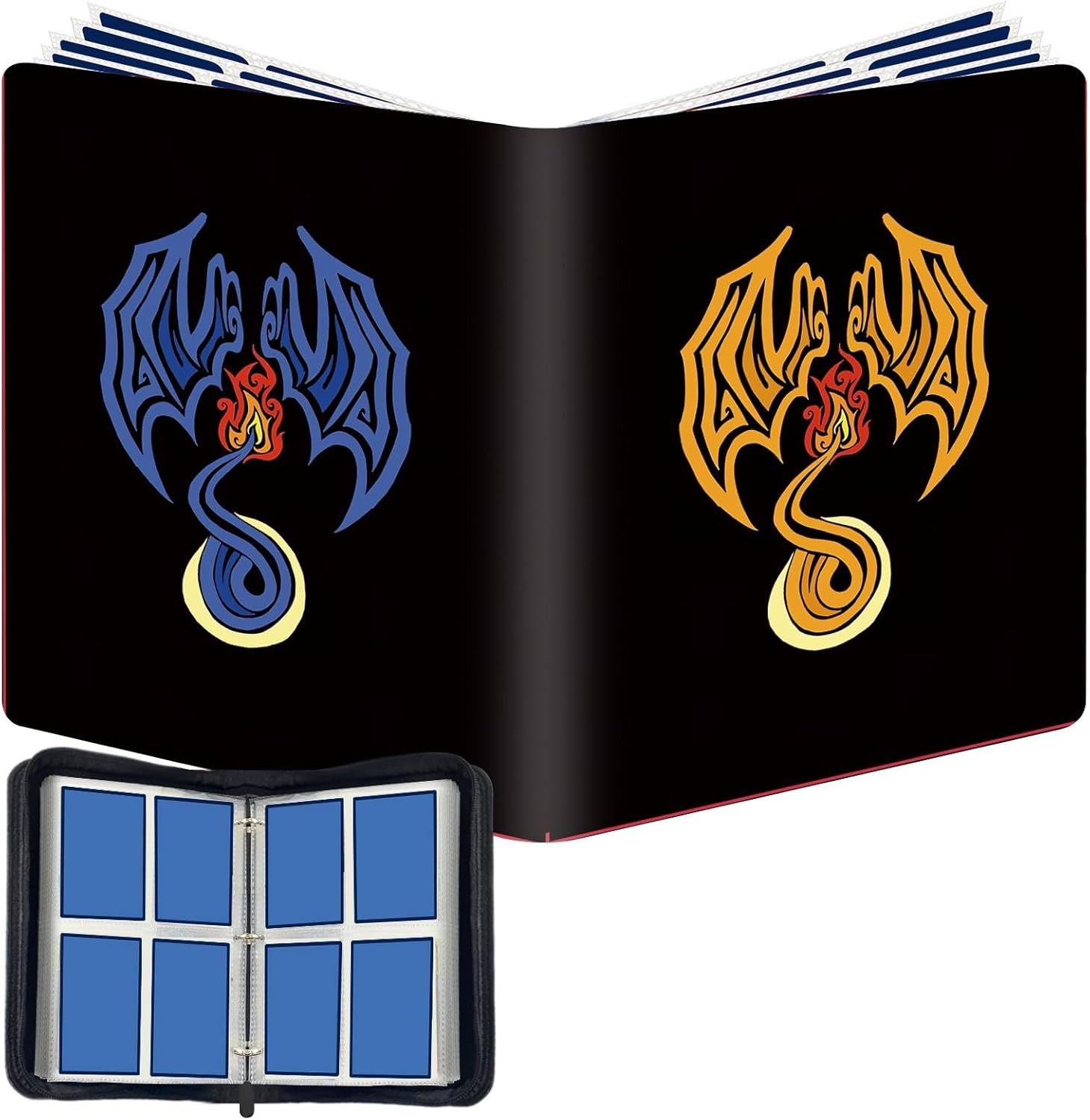 4-Pocket Card Binder Compatible With PTCG Cards,TCG Cards Holder,Trading Card Ga