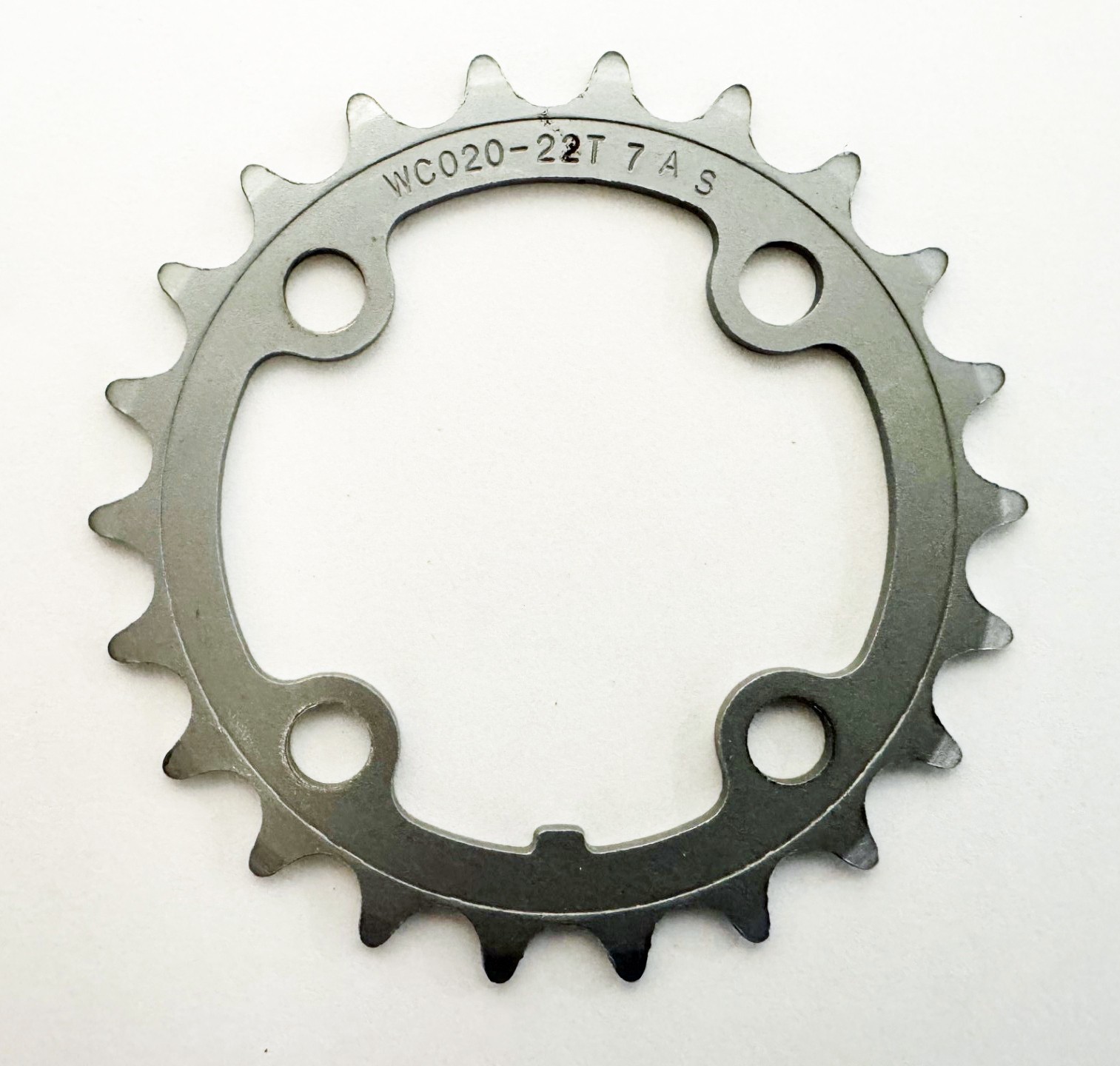 FSA WC020 22-Tooth 64mm Silver Steel, 4-Bolt, 64mm BCD Chain Ring - nos