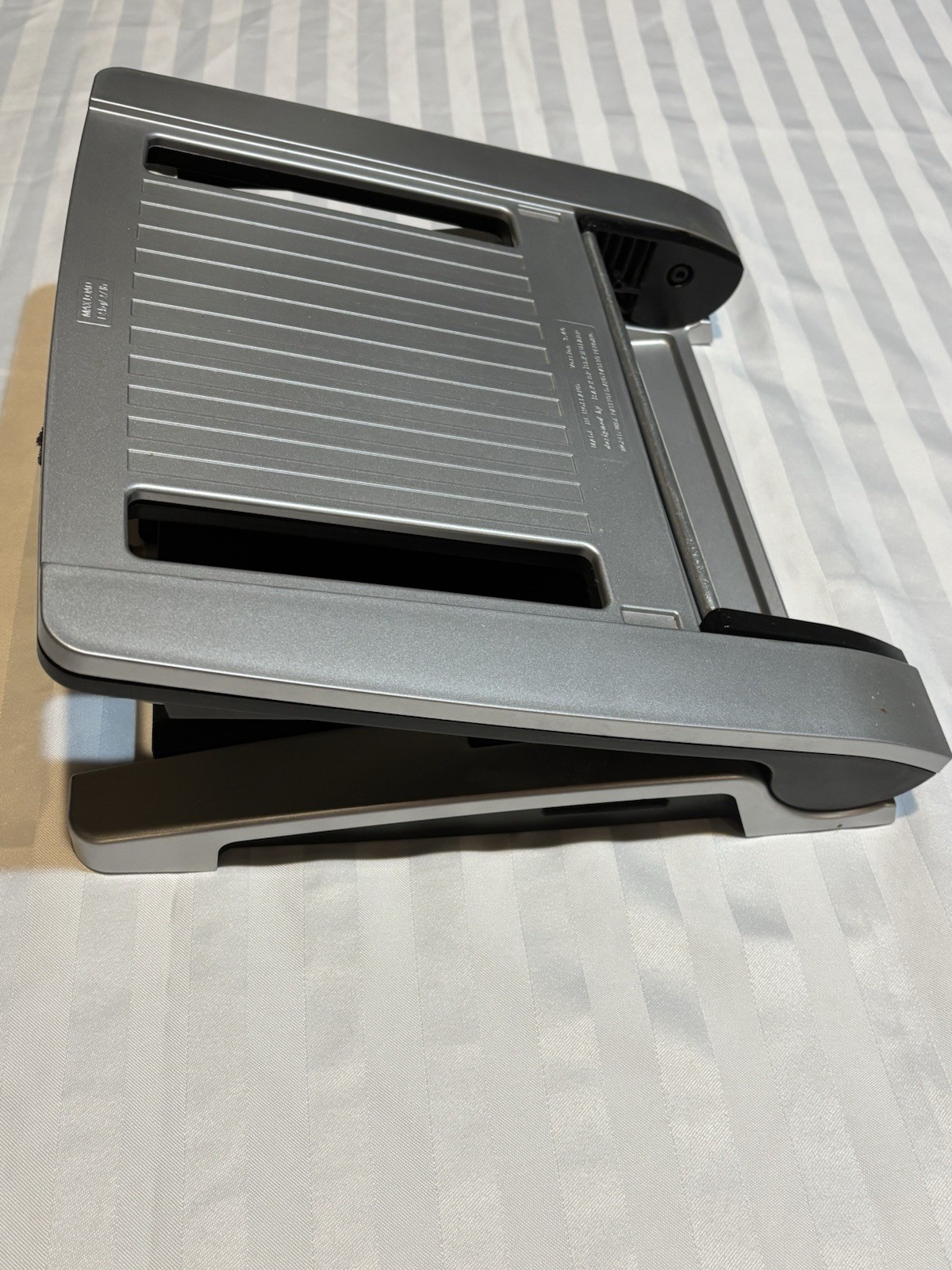 Bakker Elkhuizen Silver and Black Folding Laptop Stand