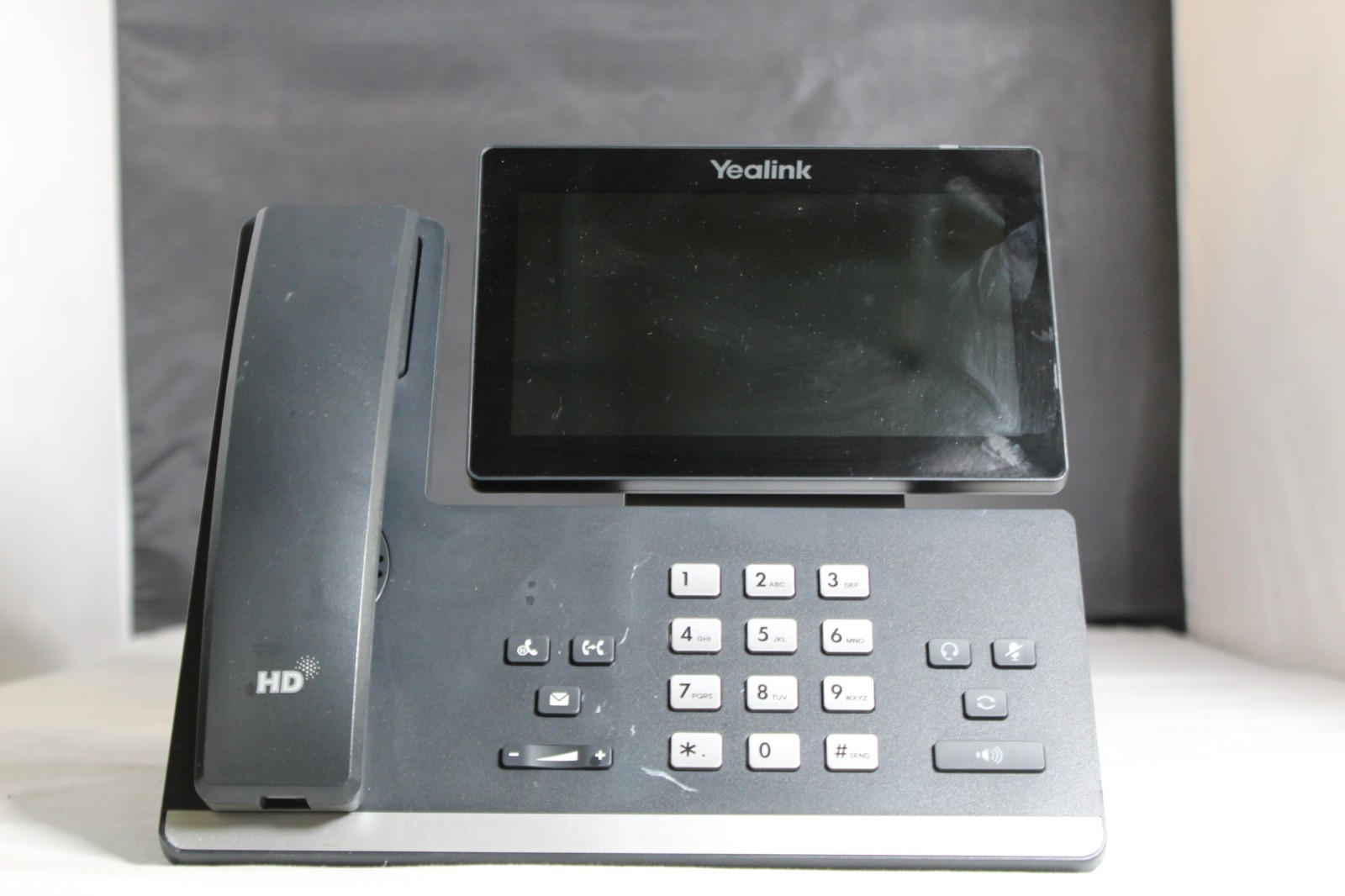 Lot of 5 Yealink SIP-T58A IP Office Phones w/ Handsets & Stands