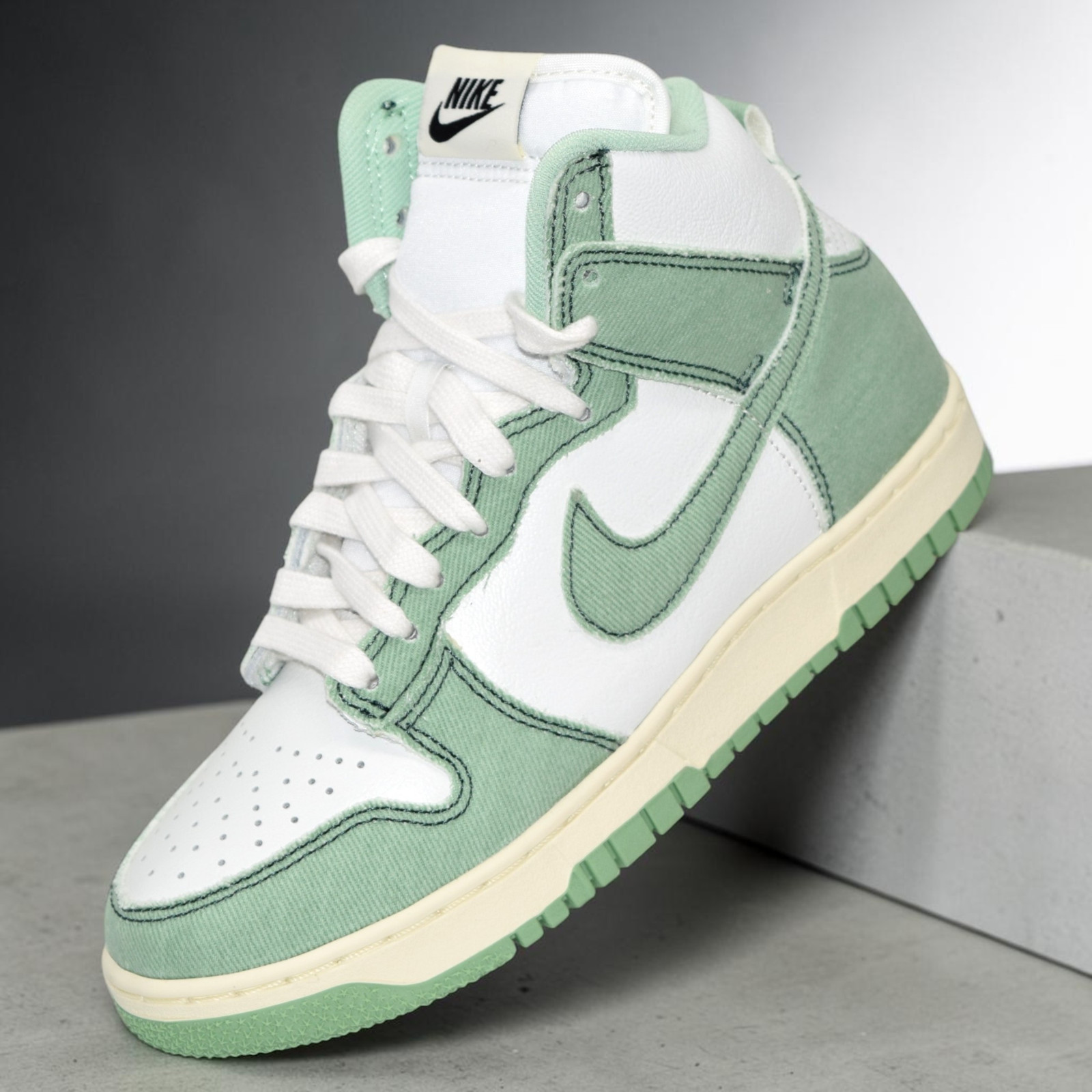 Nike Dunk Hi 1985 Enamel Green White DV1143-300 Women's Sizes NEW