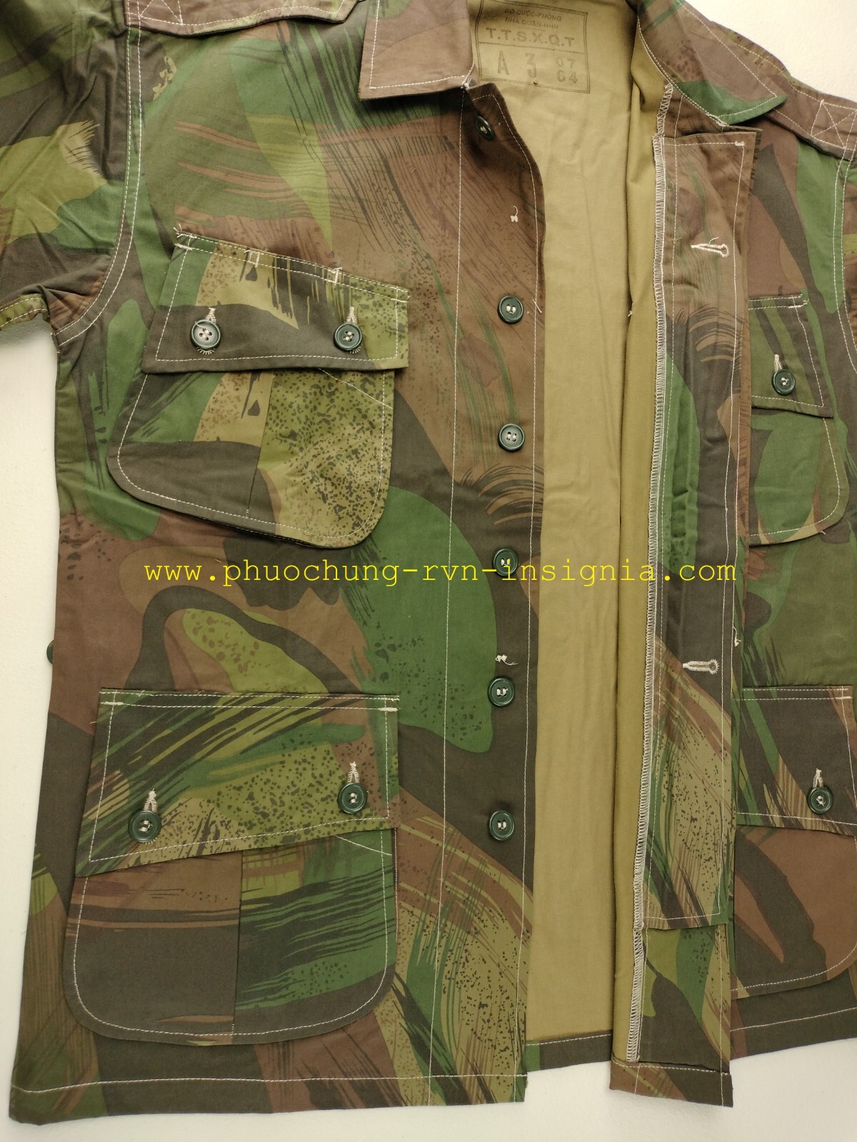 PH ARVN M Jacket TCU Vietnamese Special Forces LLDB Windproof Blood Cake Camo