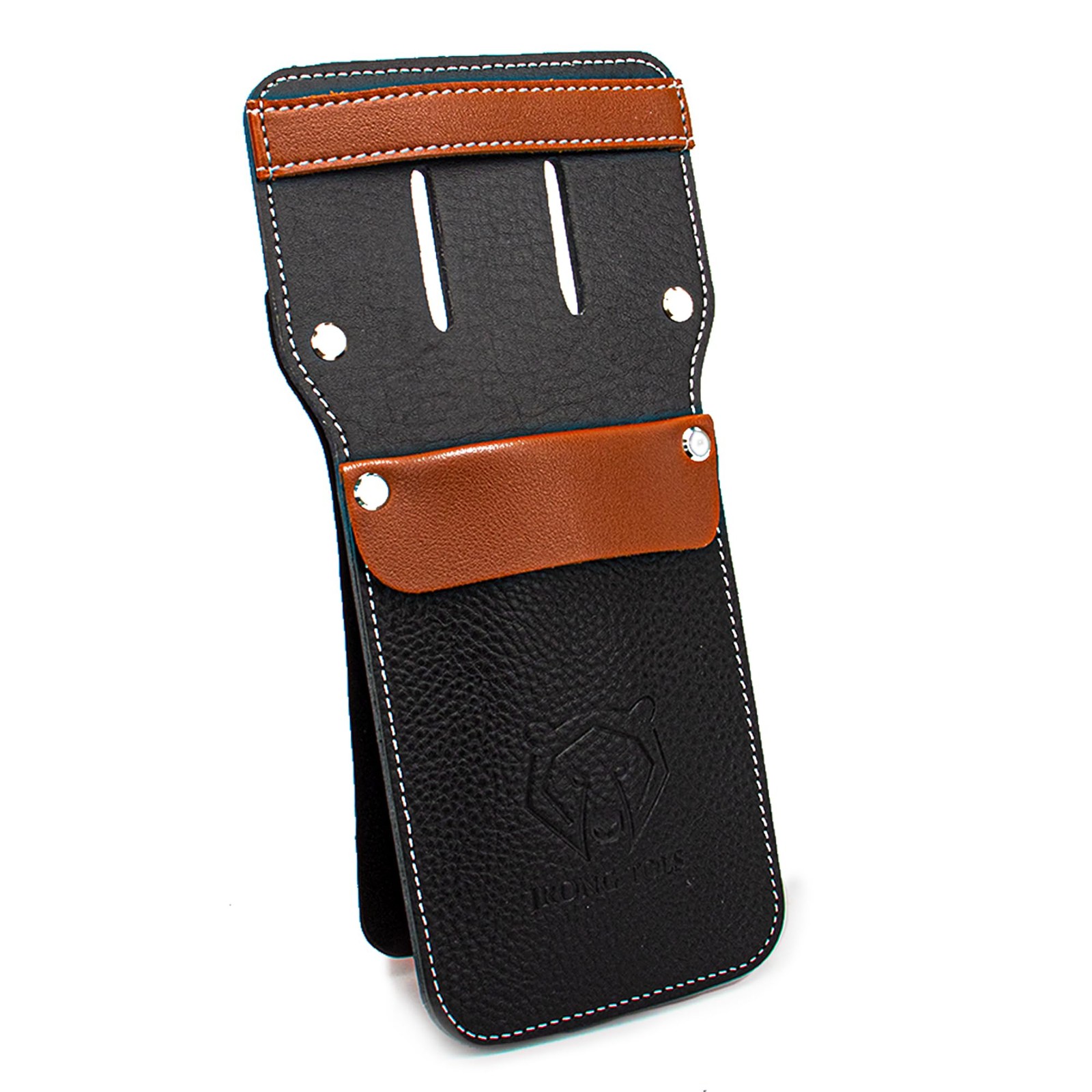 Archery Leather Pocket Arrow Quiver Portable 8 to10 Arrows Holder with Plastic