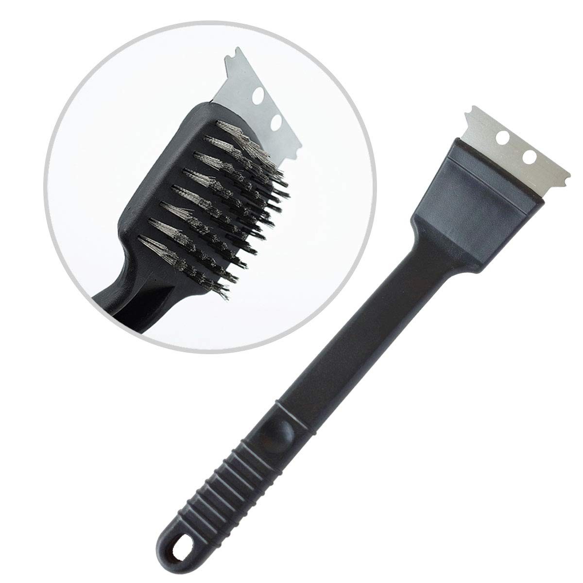 Stainless Steel Bird Droppings Cleaning Brush with Scraper Birdcage Accessory...