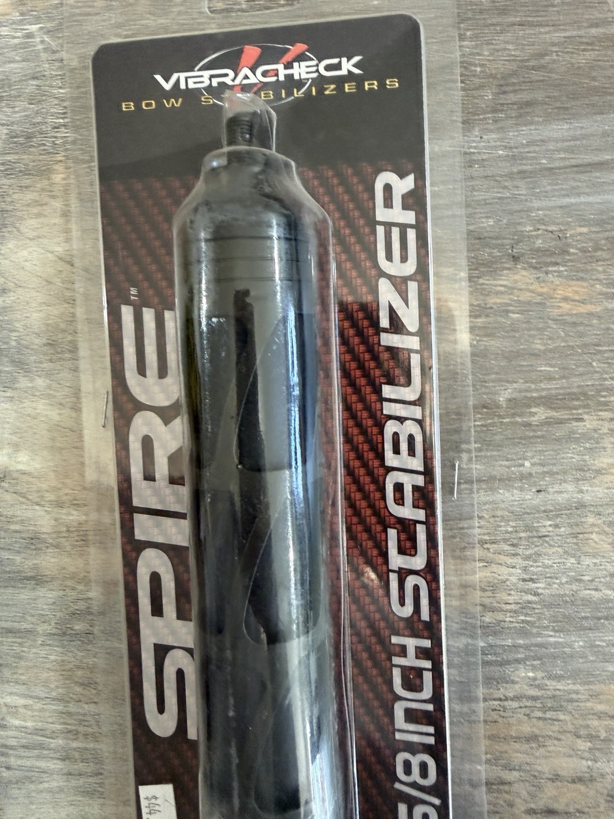8” Archery Bow Stabilizer Vibracheck Spire Black Compound Bow
