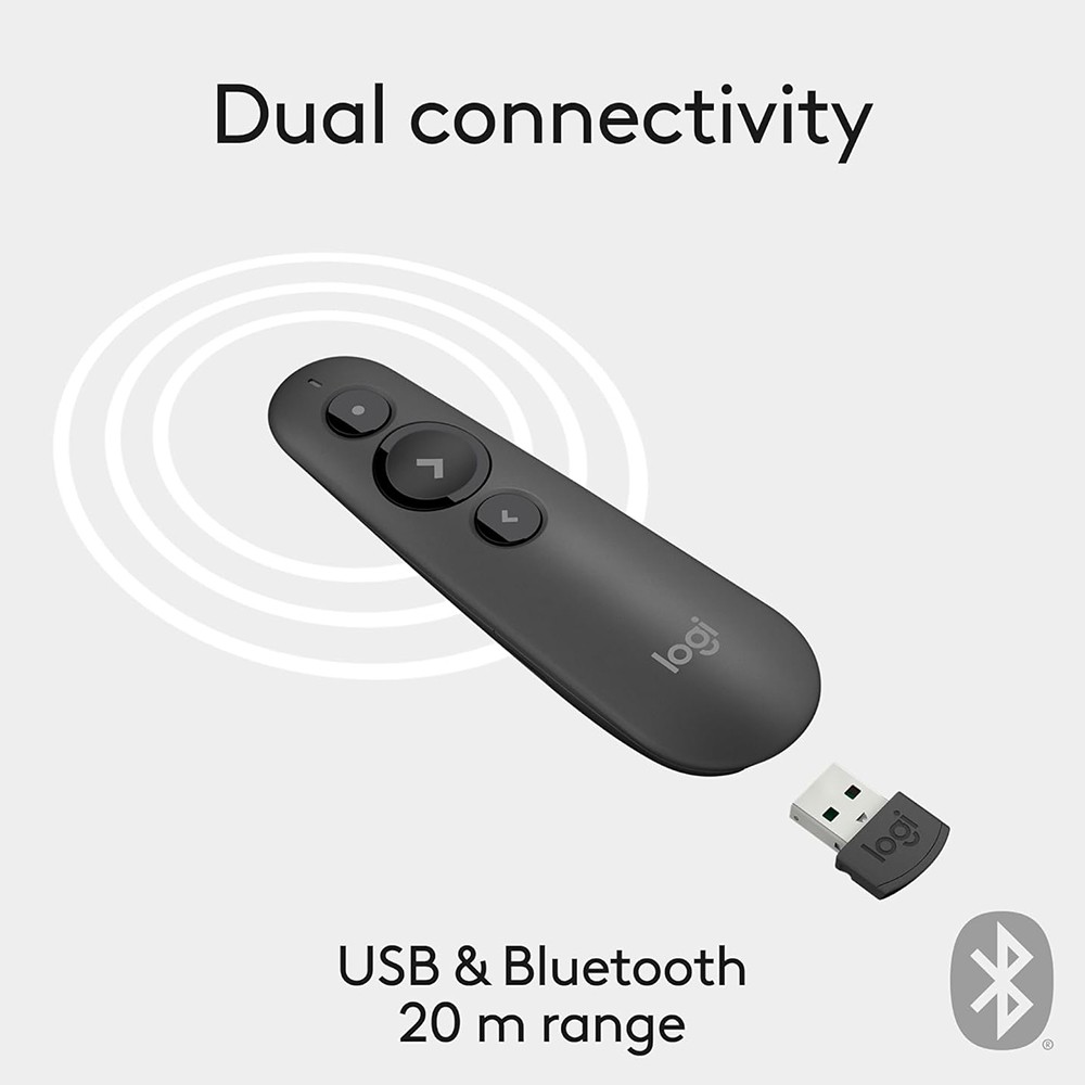 Logitech Core R500s Laser Presentation Remote in Black - 910-006518