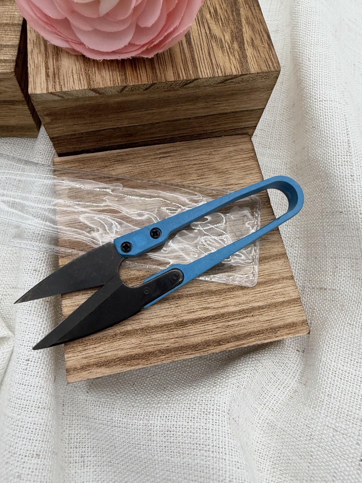 Mini Garden Snips Pruning Scissors Floral Trimming Shears Blue Deadhead Tool