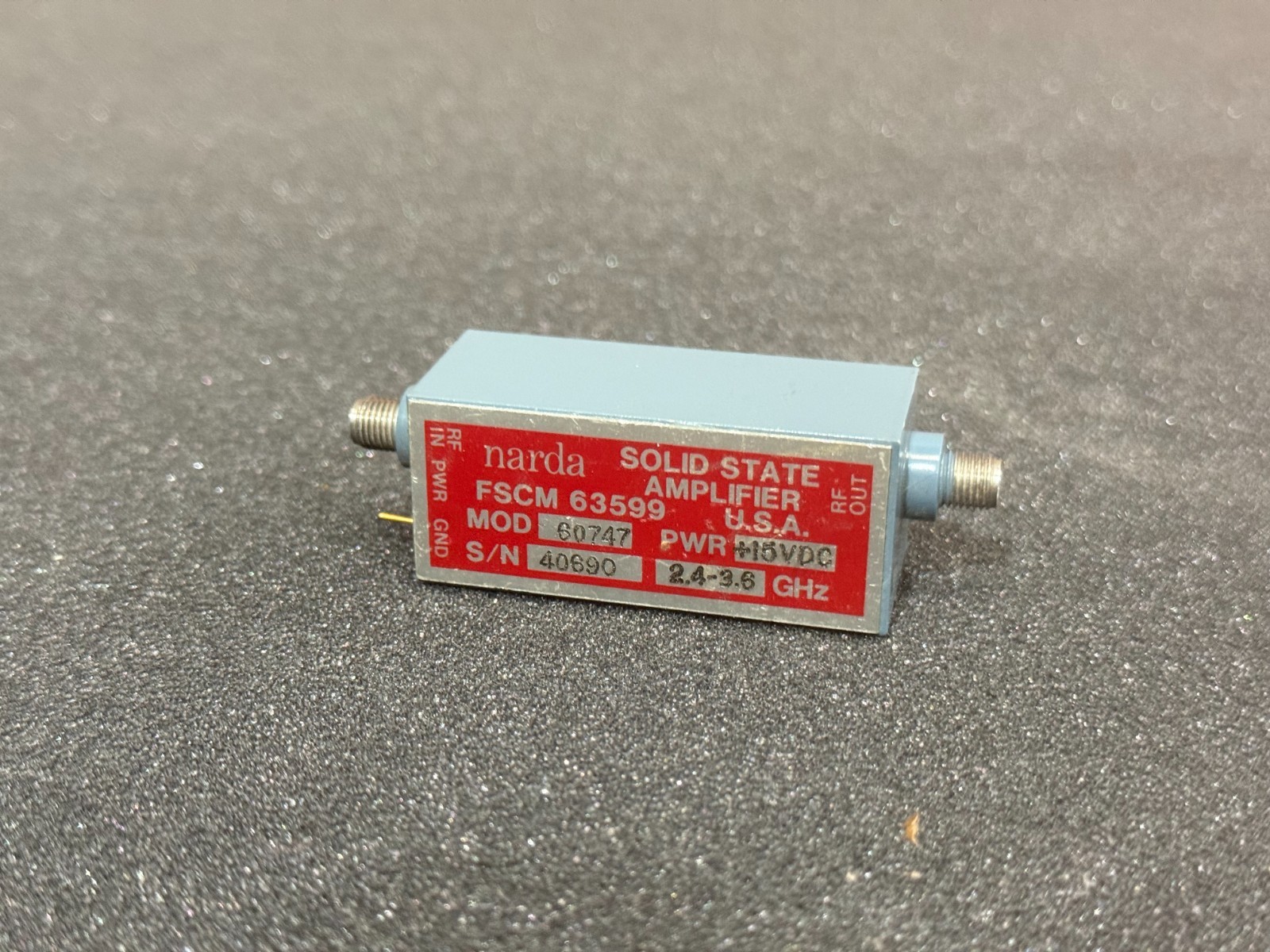Narda Model 60747 Soild State Amplifier