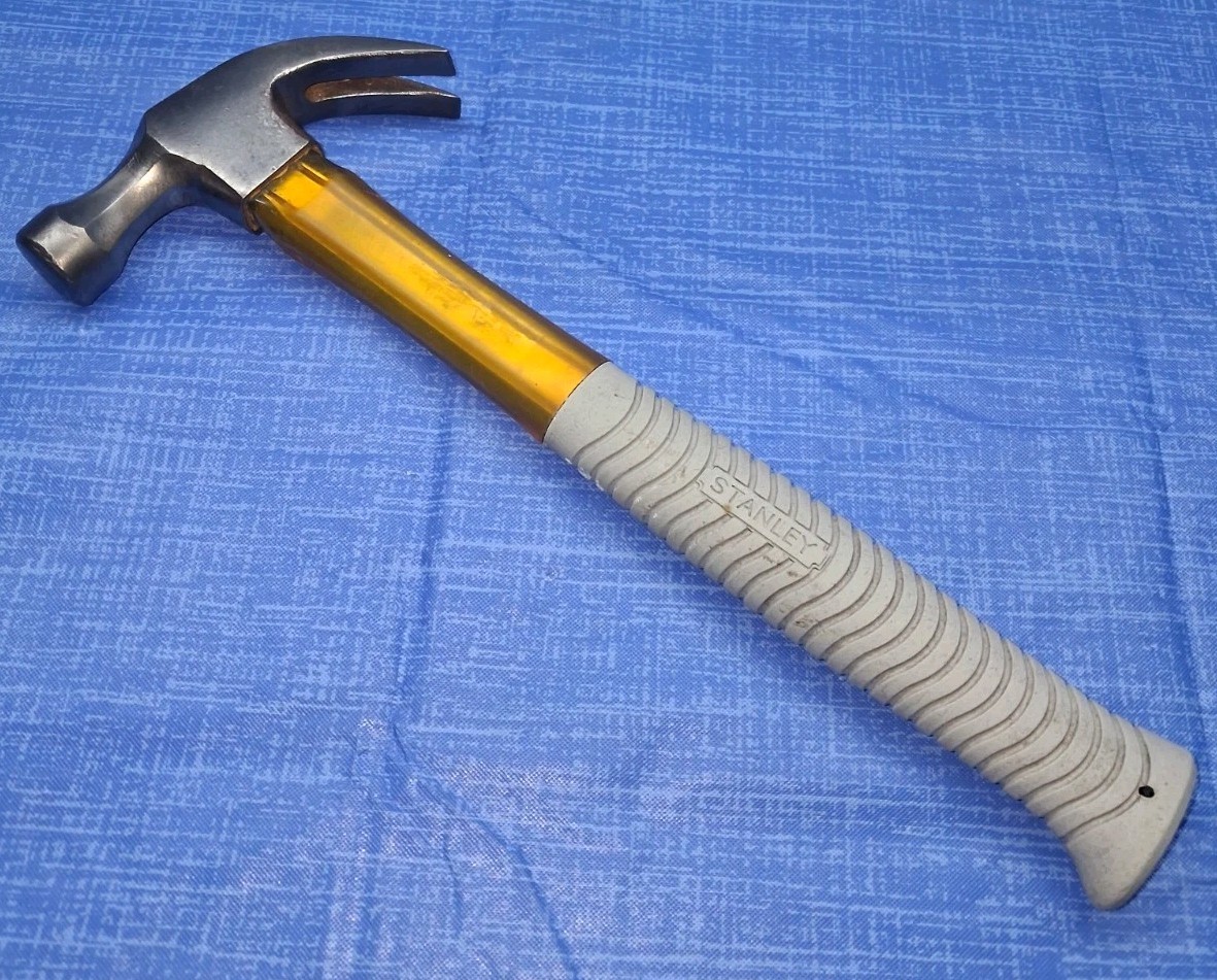 Vintage Stanley Claw Hammer  Steel I-Beam Contractor Grade 16oz Made In USA 🇺🇸