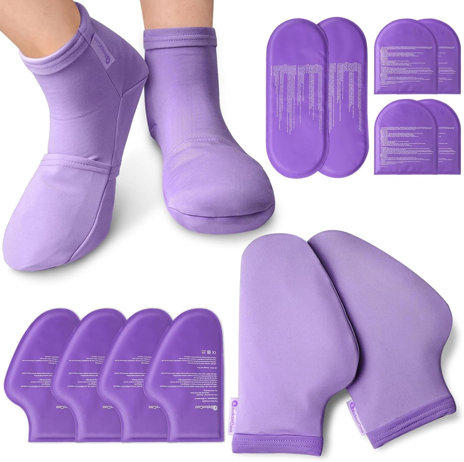Cold Therapy Socks & Hand Ice Pack Gloves for Chemotherapy Small