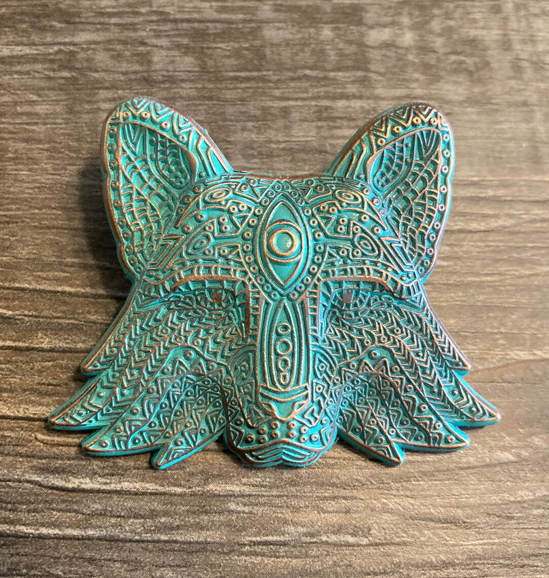Ornate Fox Oxidized Variant Limited Edition Pin Diverse Medium Designs #’d /60