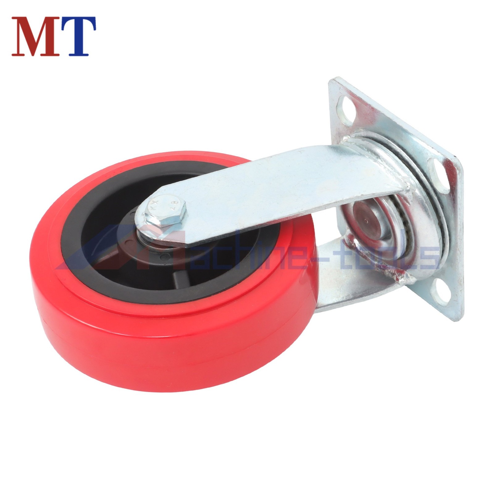 4 Pack 4000Lbs Load Capacity Polyurethane Heavy Duty 6 Inch Swivel Caster Wheels
