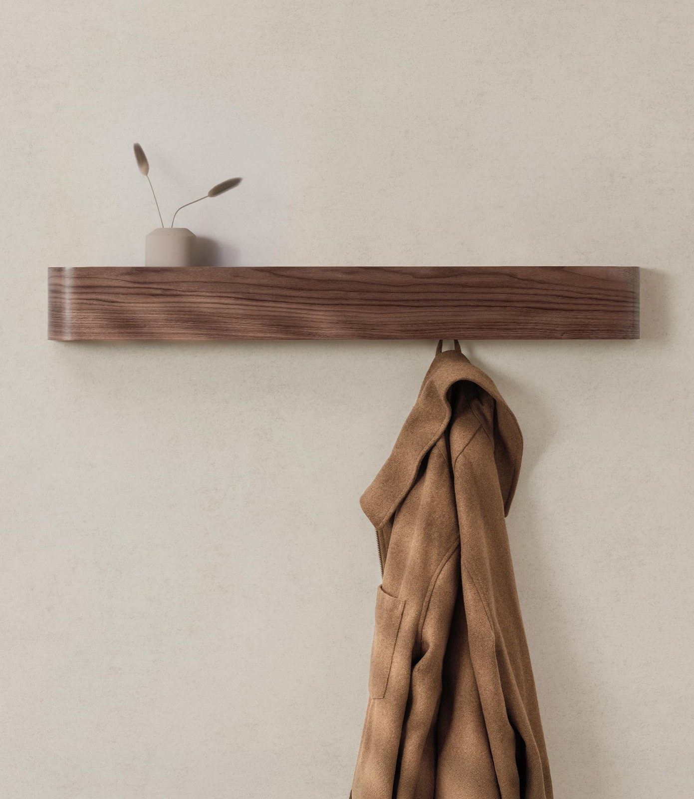 Kazai. Wall-Mounted Coat Rack 'Toke' - Modern Design with Hidden Wall Hooks -...