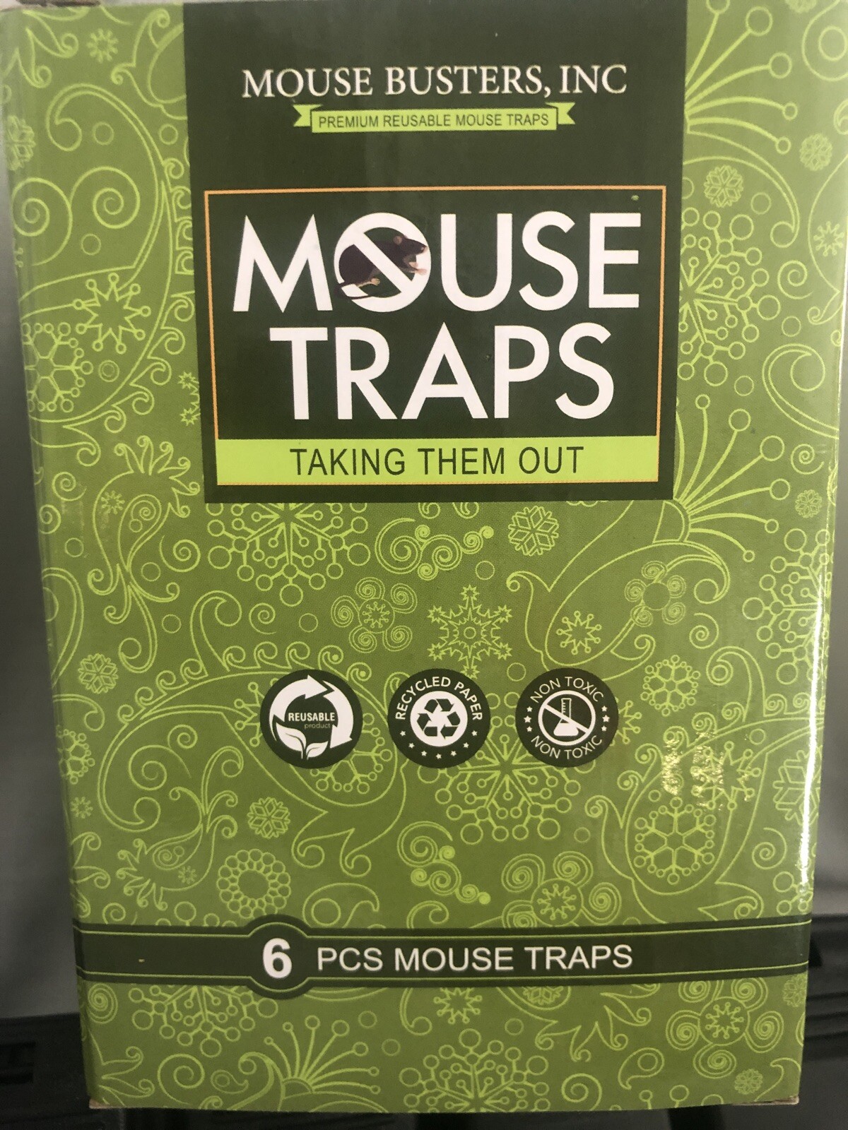 6 PCS Reusable Mouse Trap-Rat Traps Snap Rodent Killer Plastic Mouse Busters