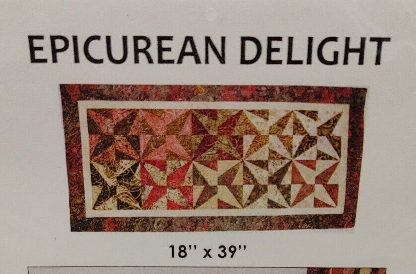 Epicurean Delight Quilt Pattern by Marlous Designs (18" x 39")