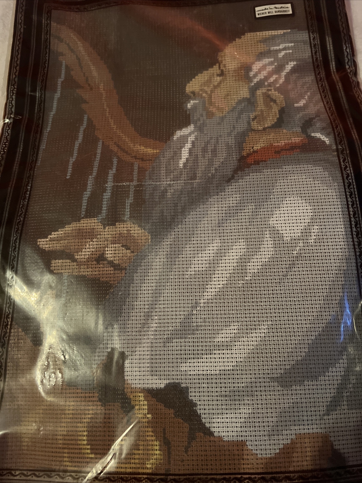 needlepoint canvas handpainted