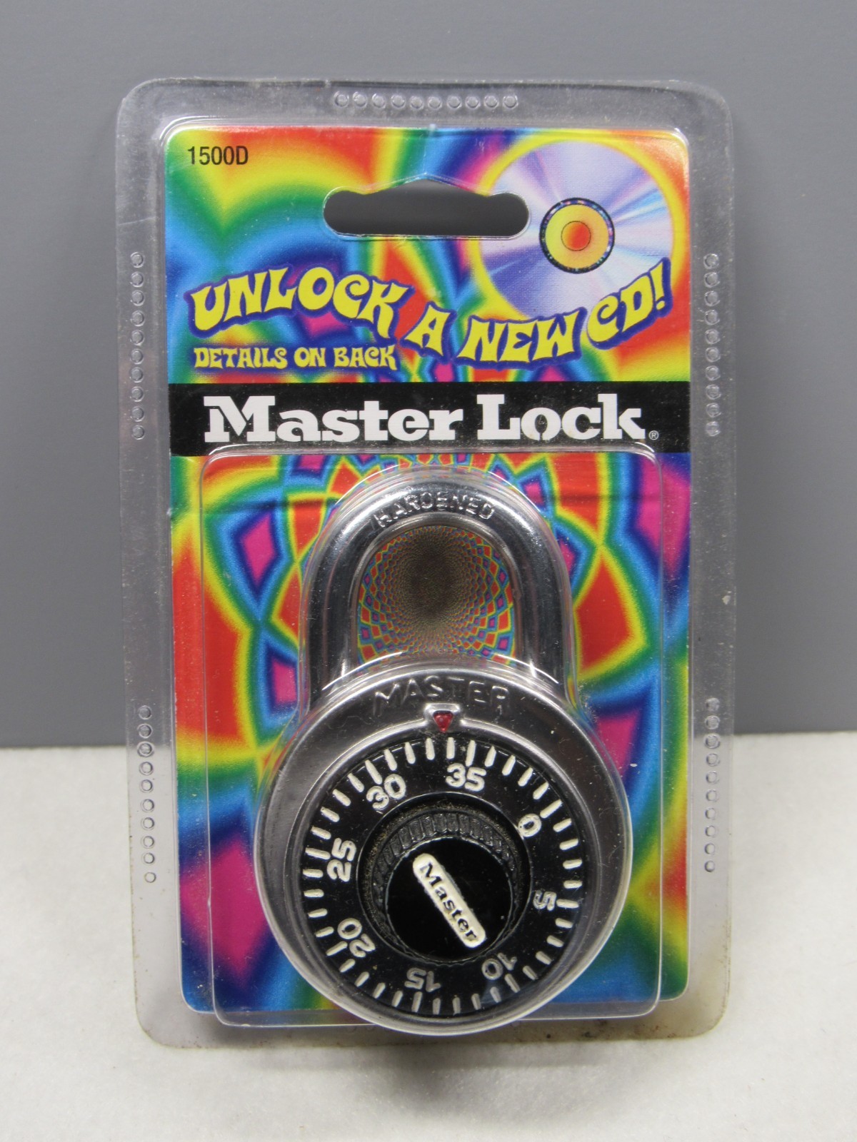 Master Lock 1500D Locker Lock Combination Padlock Black New Old Stock packaging