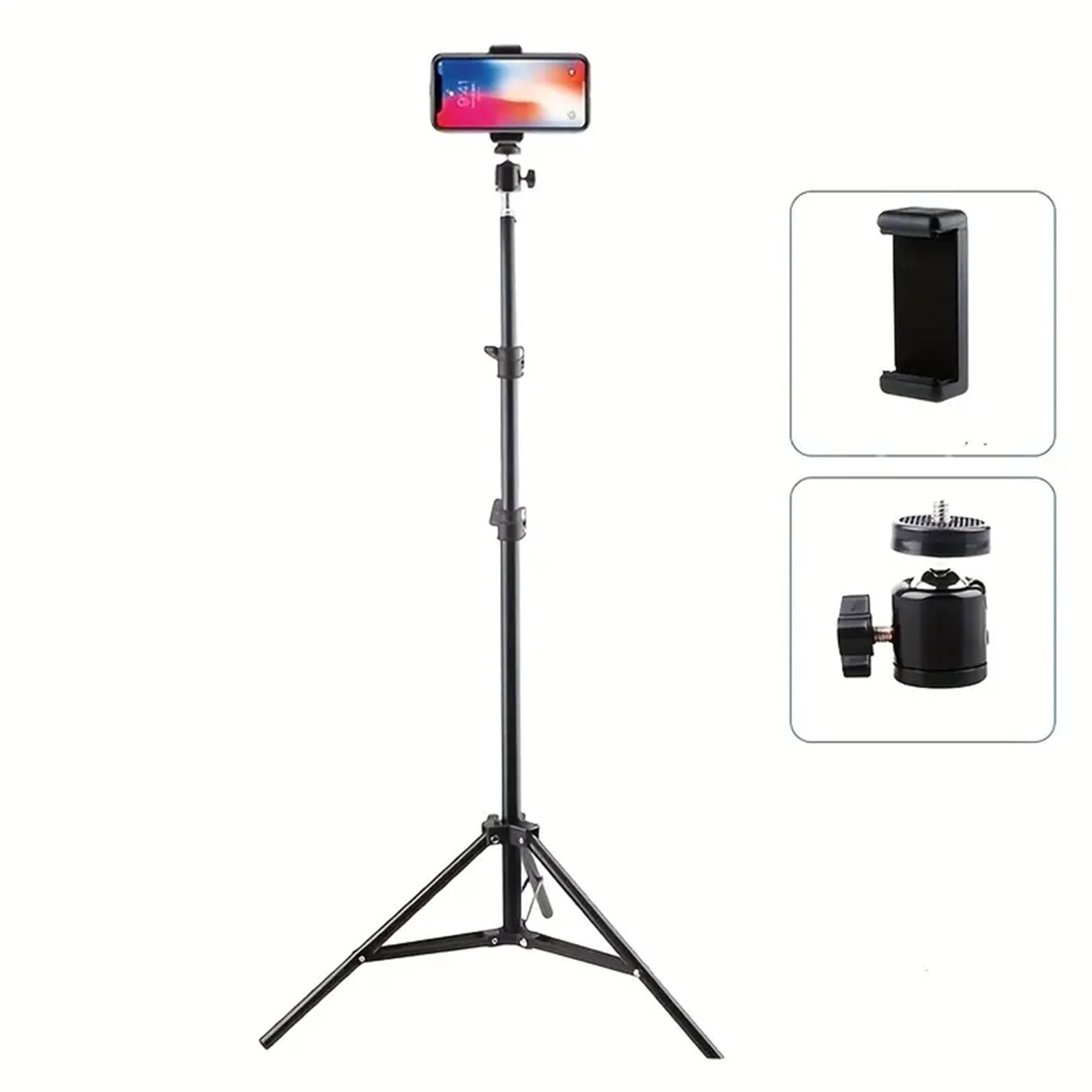 82.68-inch Ultra-Lightweight Retractable Phone Tripod - Includes Selfie Stick